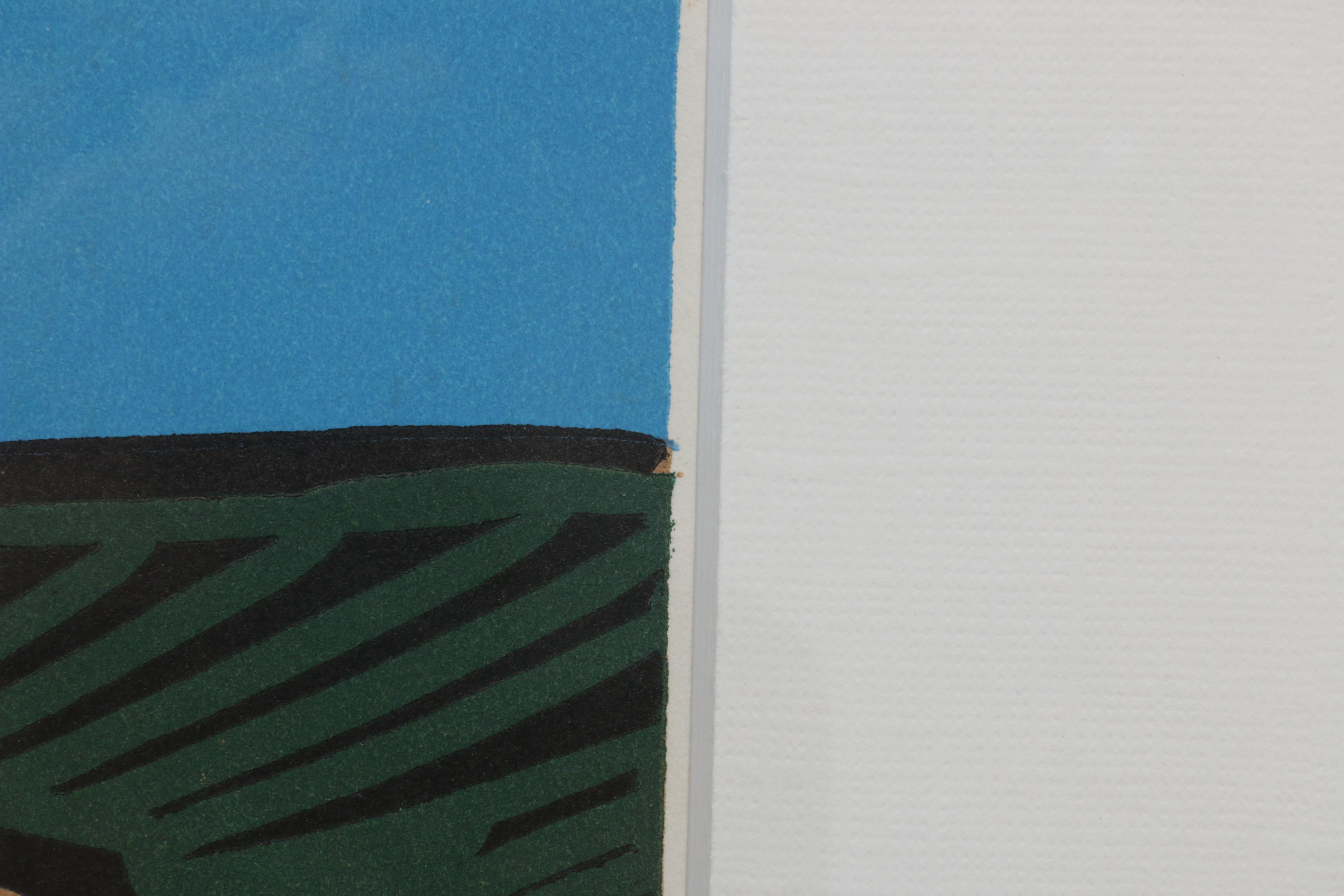 Pablo Picasso Linoleum Cut "Bacchanal with Four Clouds"