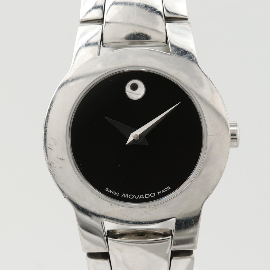 Movado Amorosa Stainless Steel Quartz Wristwatch