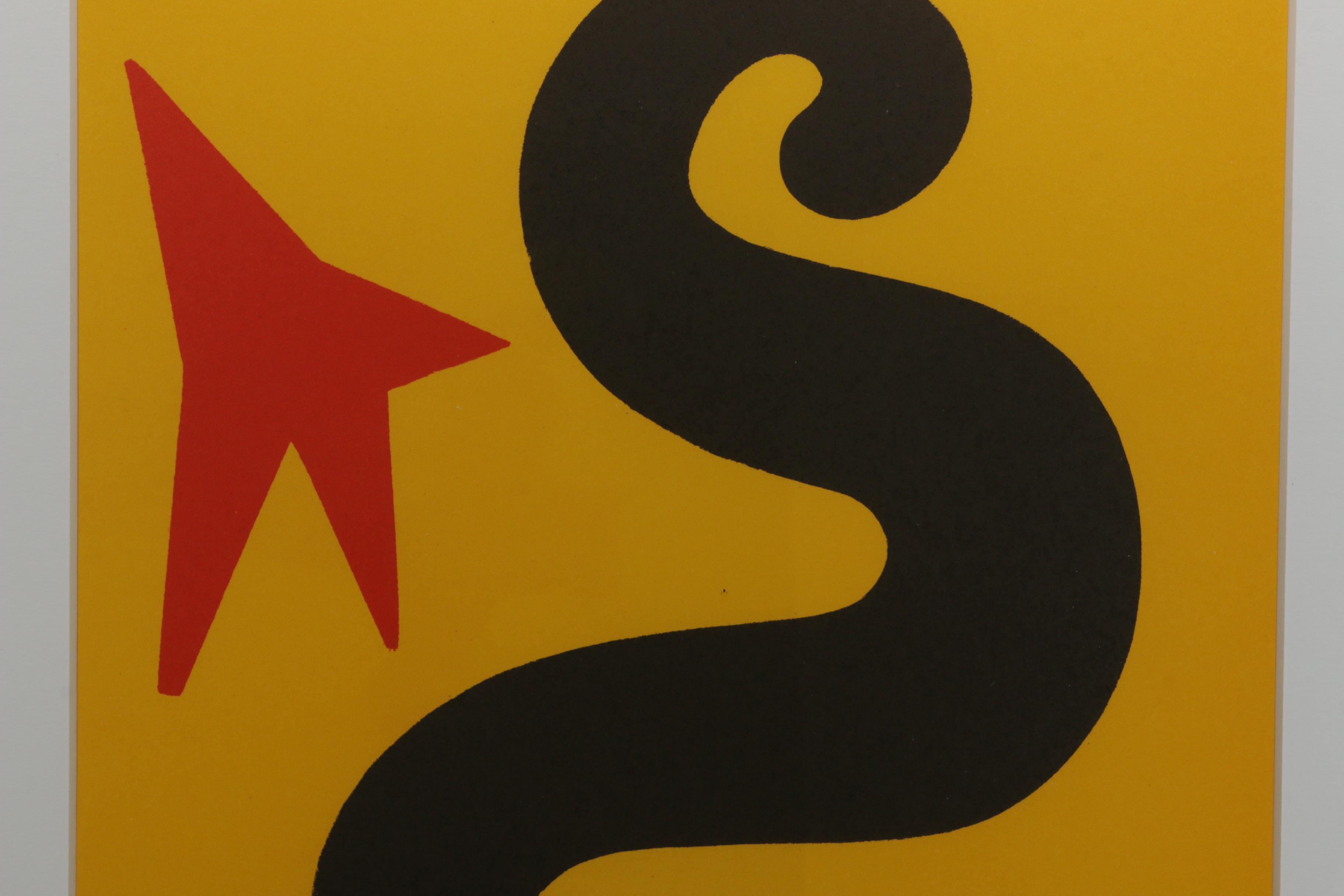 Alexander Calder Color Lithograph for "Derriere le Miroir"