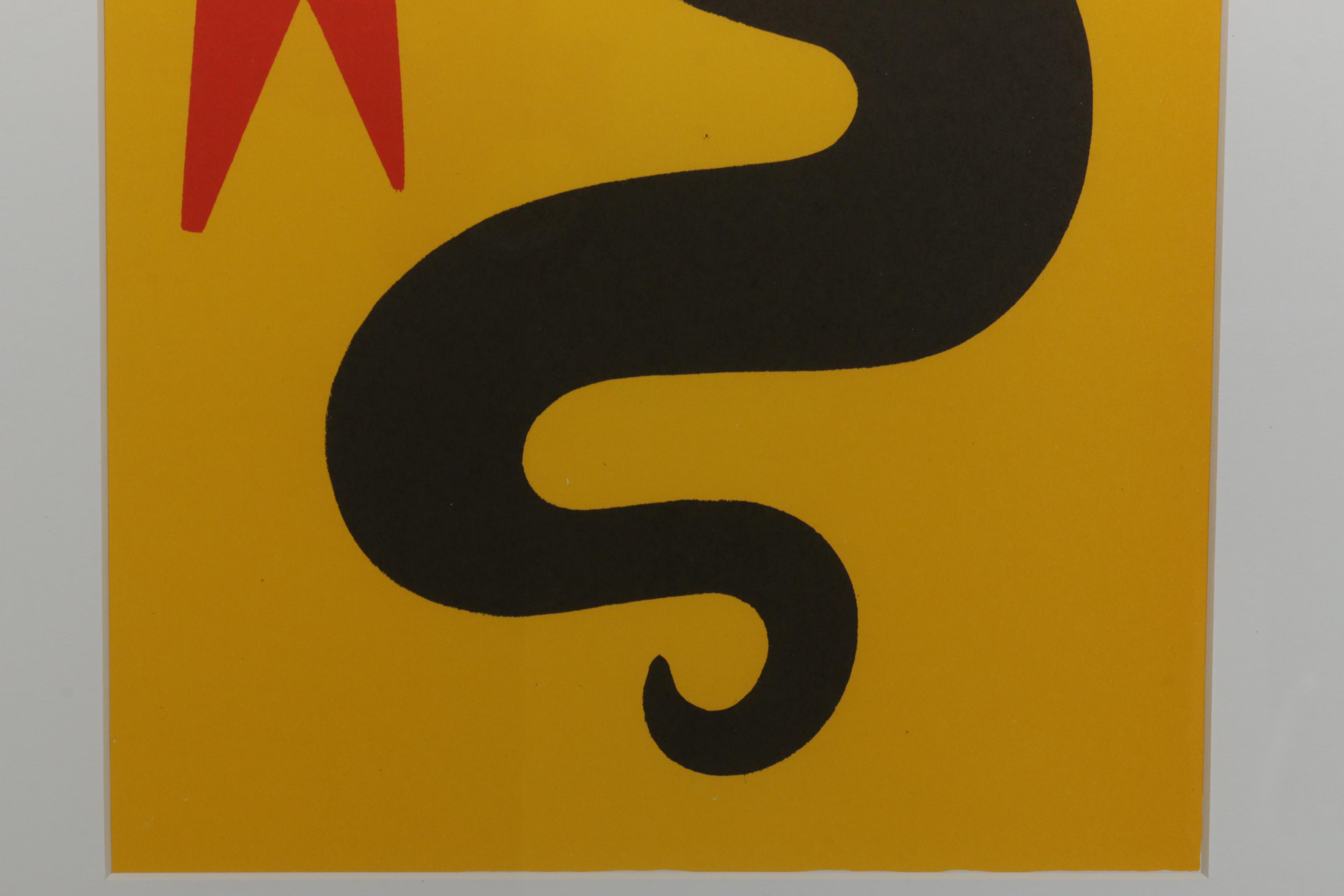 Alexander Calder Color Lithograph for "Derriere le Miroir"