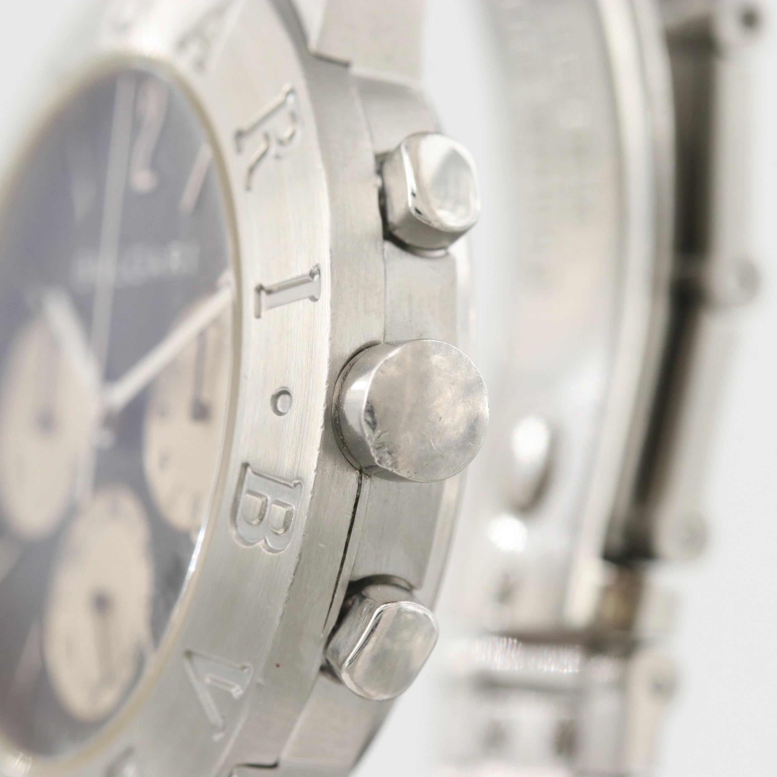 Bulgari Diagono Chronograph Stainless Steel Quartz Watch