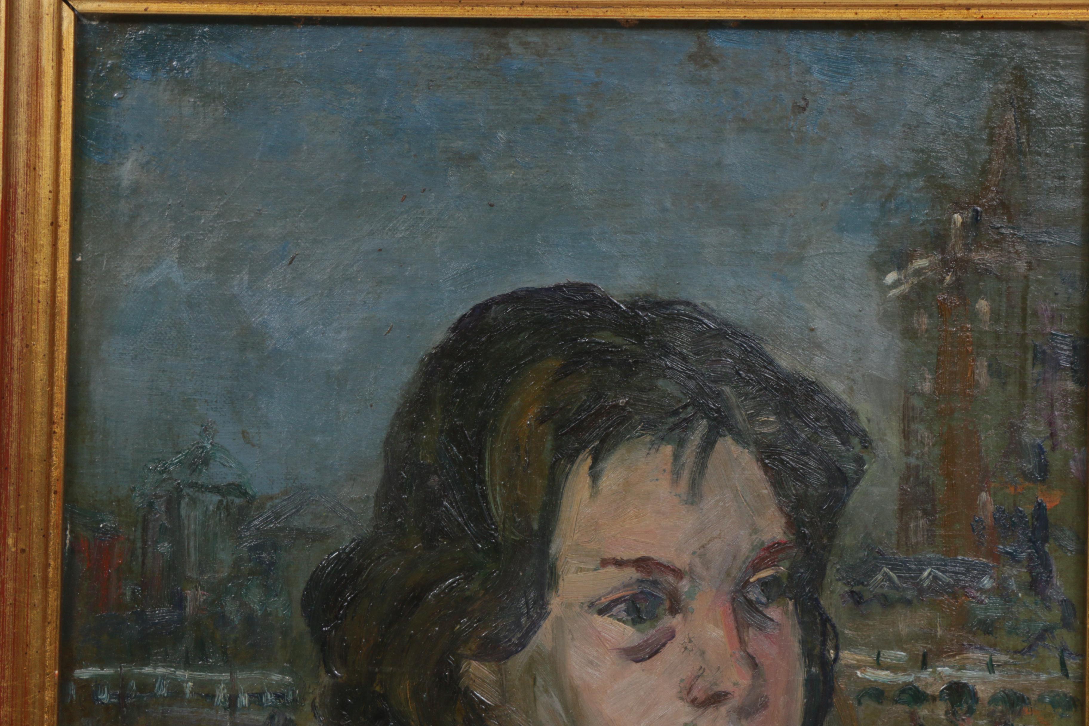 Walter Emerson Baum Oil Painting "Child Portrait"