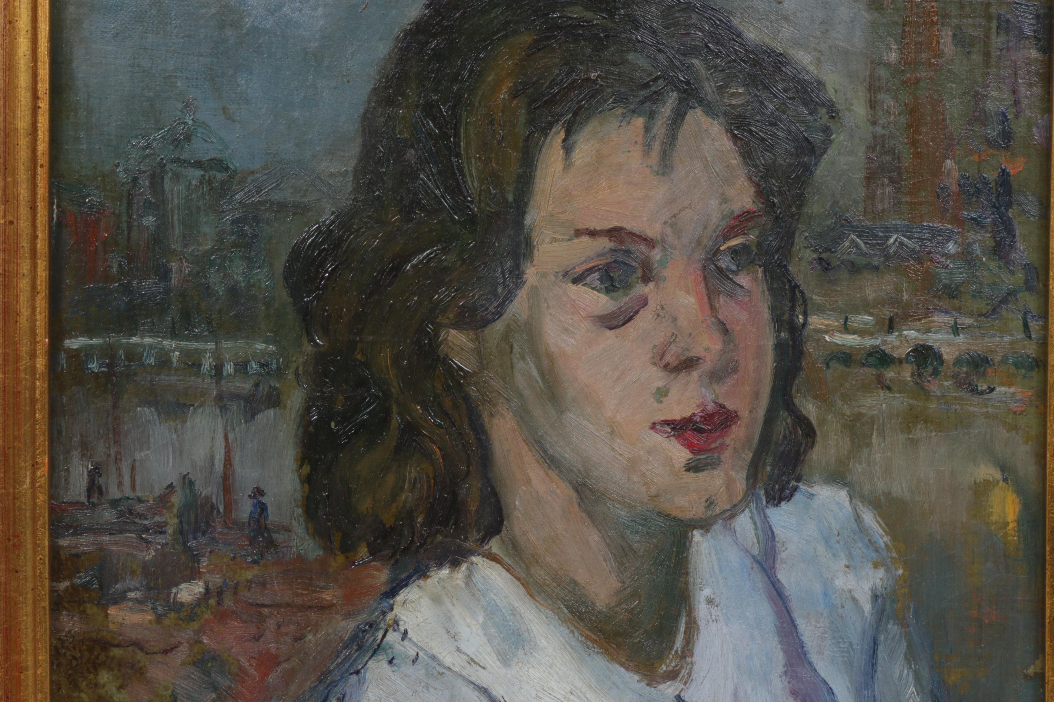 Walter Emerson Baum Oil Painting "Child Portrait"