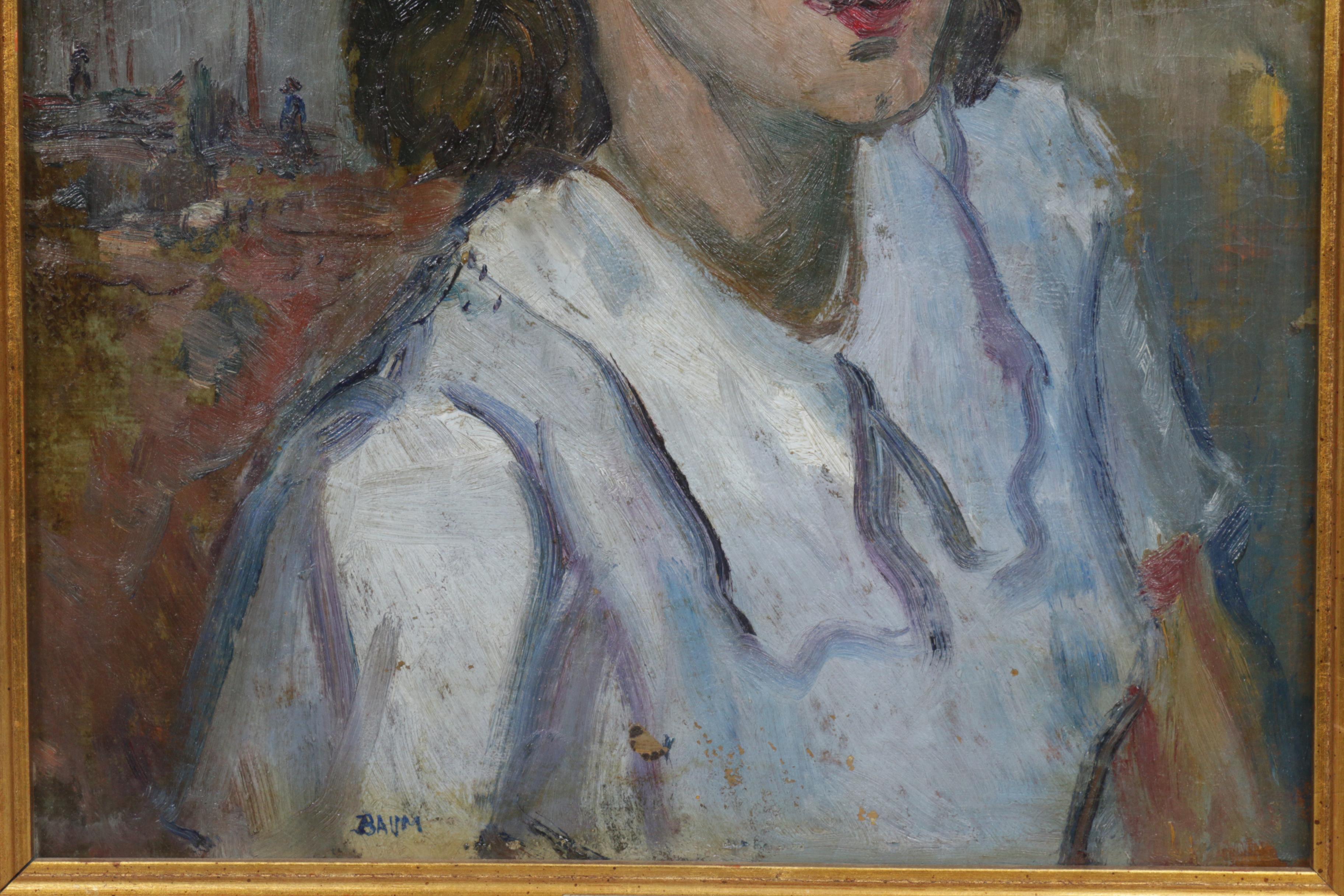 Walter Emerson Baum Oil Painting "Child Portrait"