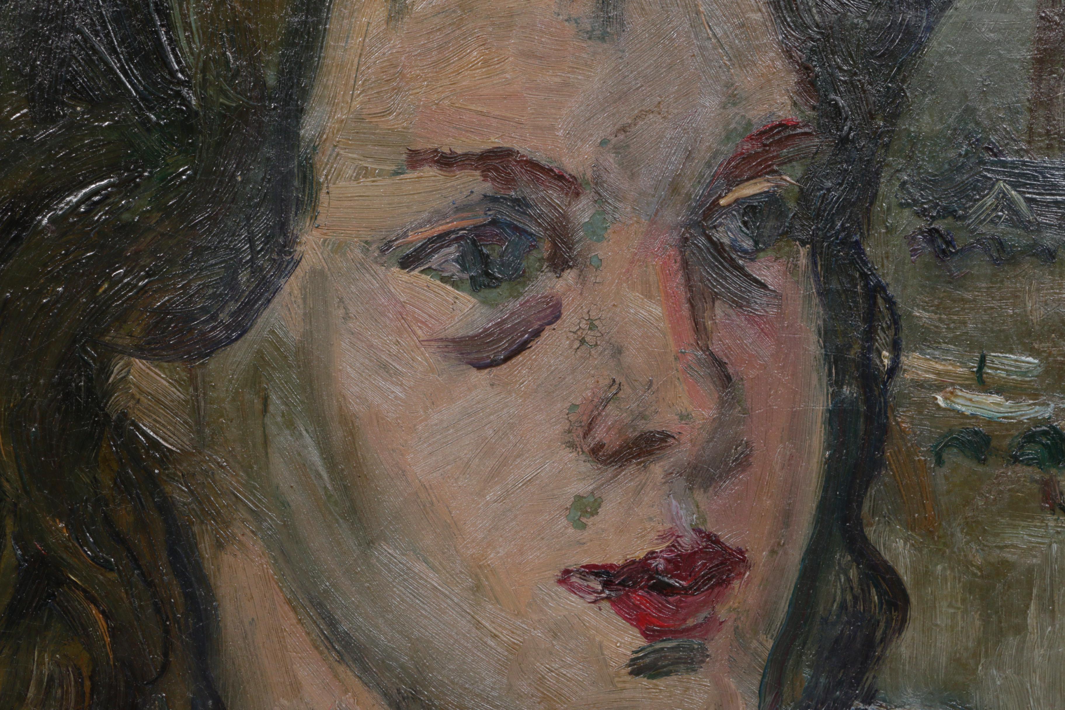 Walter Emerson Baum Oil Painting "Child Portrait"