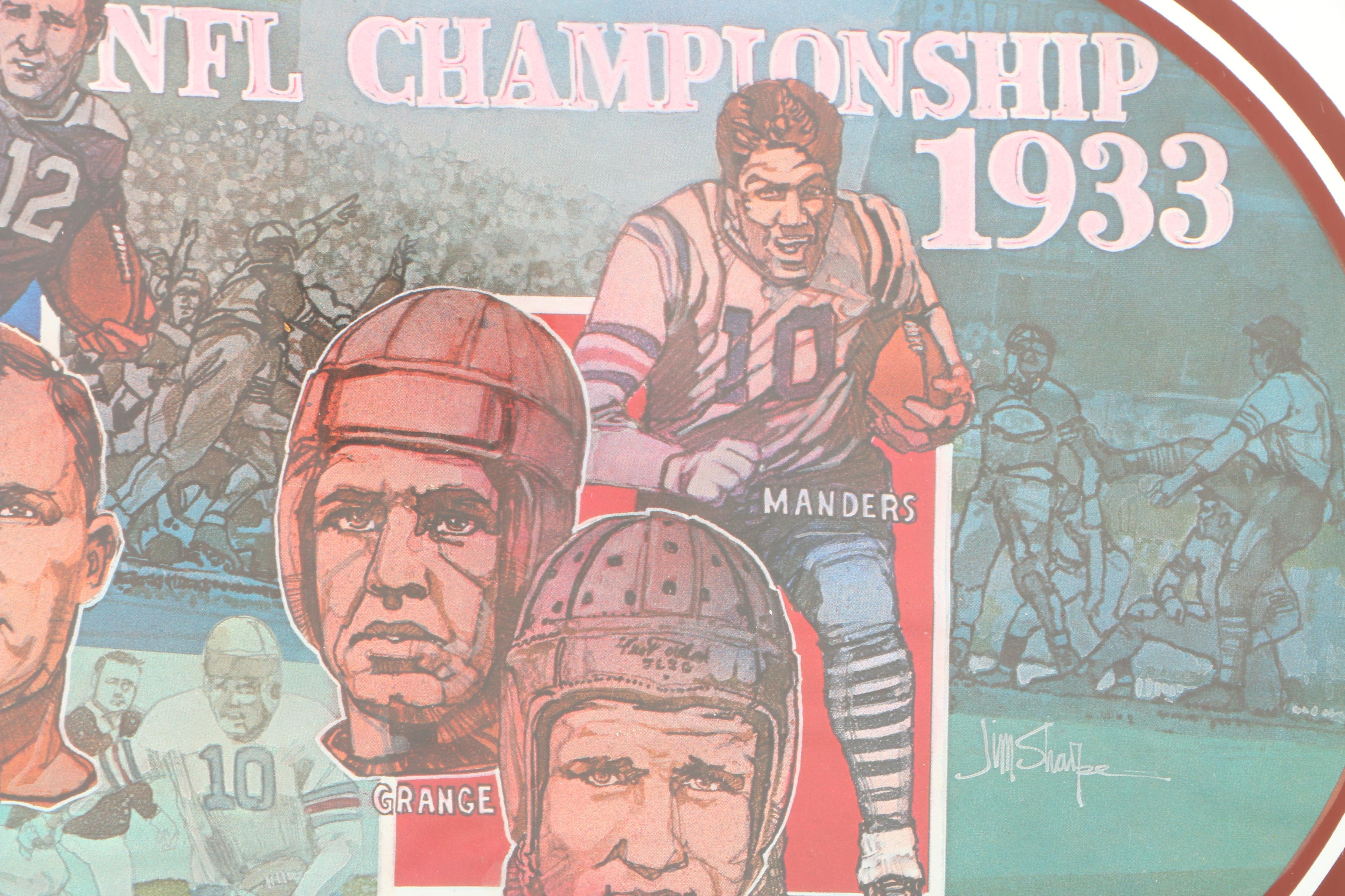 Seagram's "Seven Crowns of Sports" Collection "The 1st NFL Title Game" Mirror
