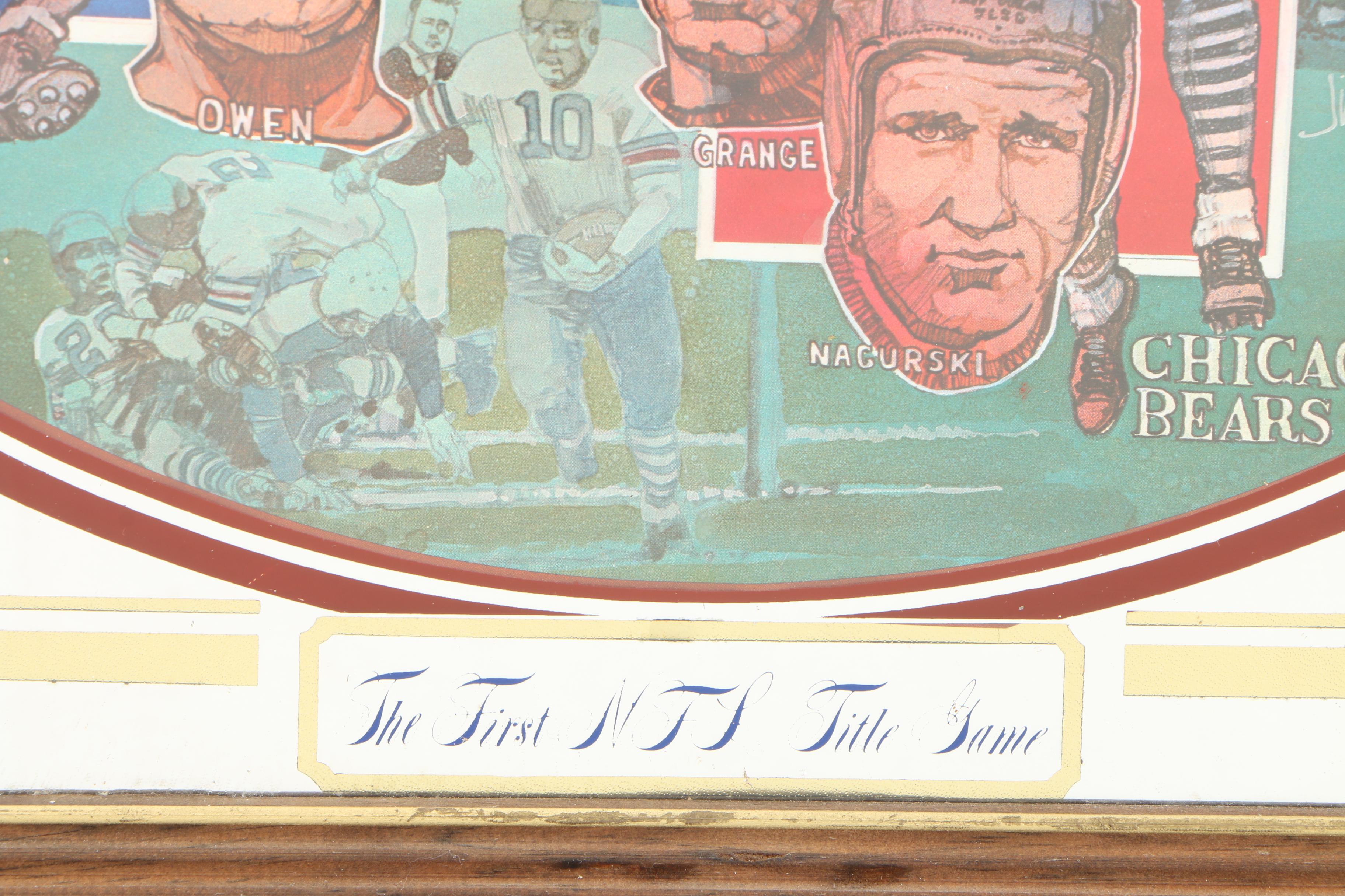 Seagram's "Seven Crowns of Sports" Collection "The 1st NFL Title Game" Mirror