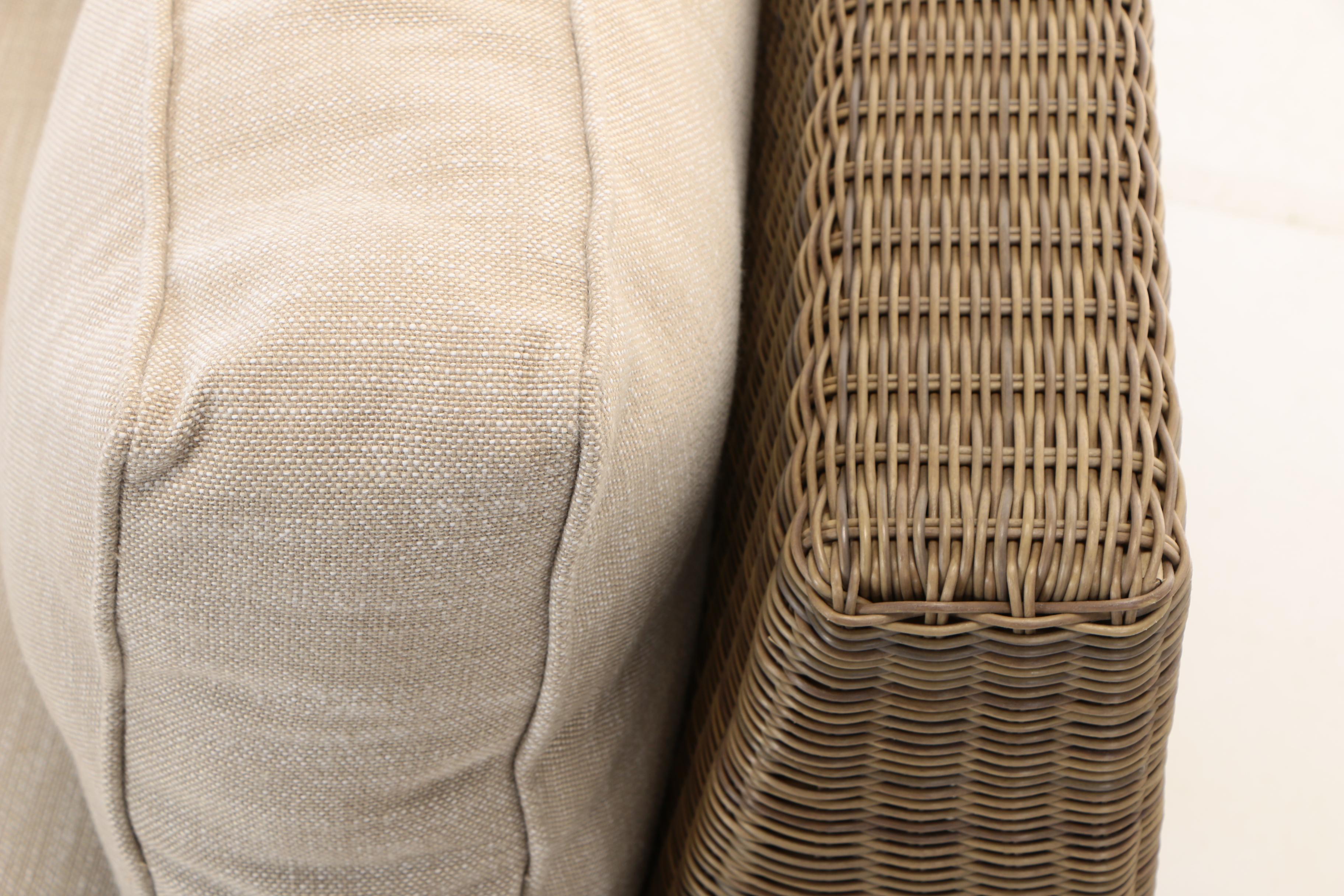 Restoration Hardware, All-Weather Wicker "Biscayne Luxe" Patio Chaise Lounge