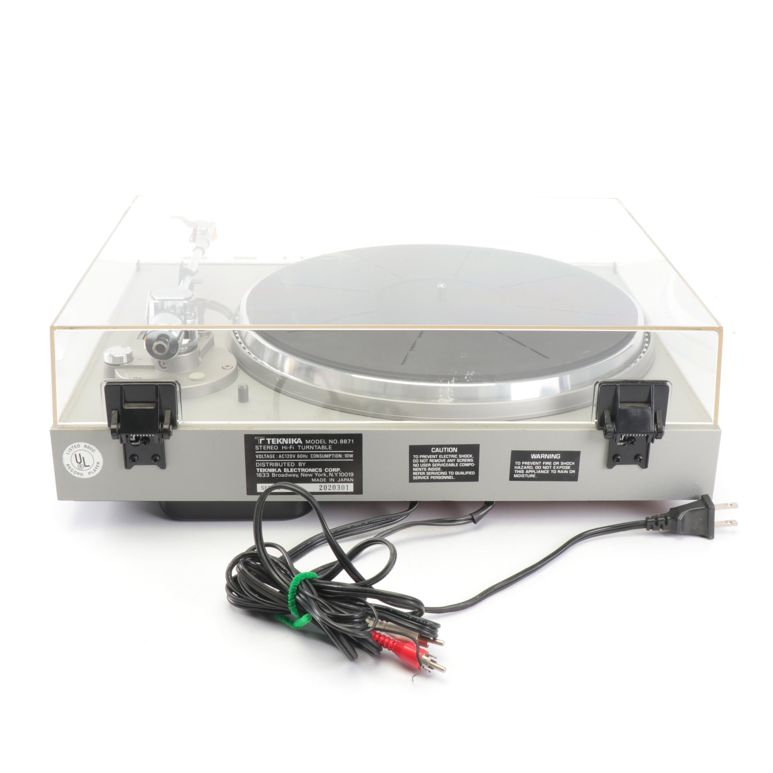 Teknika 8871 Stereo Hi-Fi Turntable