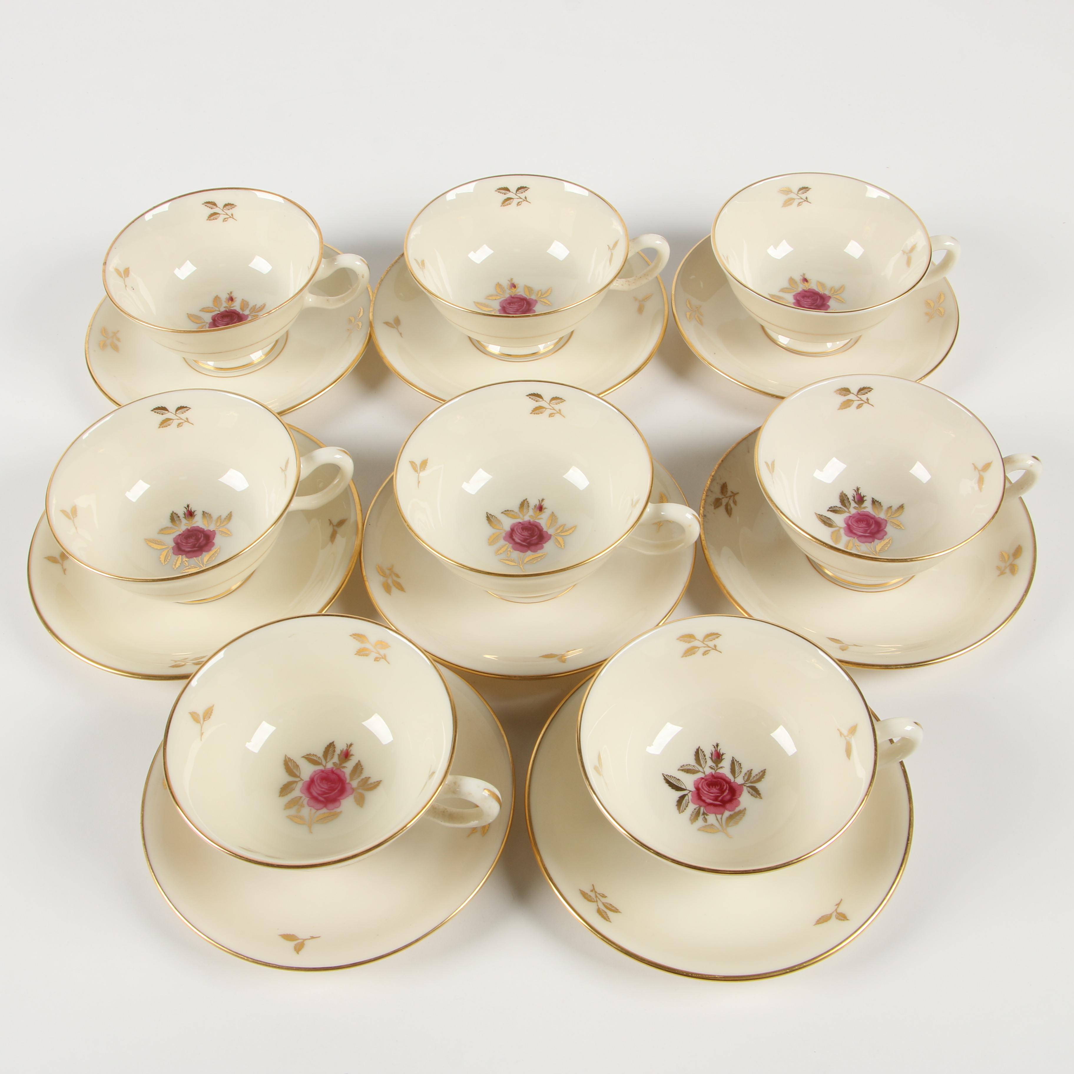 Lenox "Rhodora" Bone China Dinnerware for Eight, 1953–1982