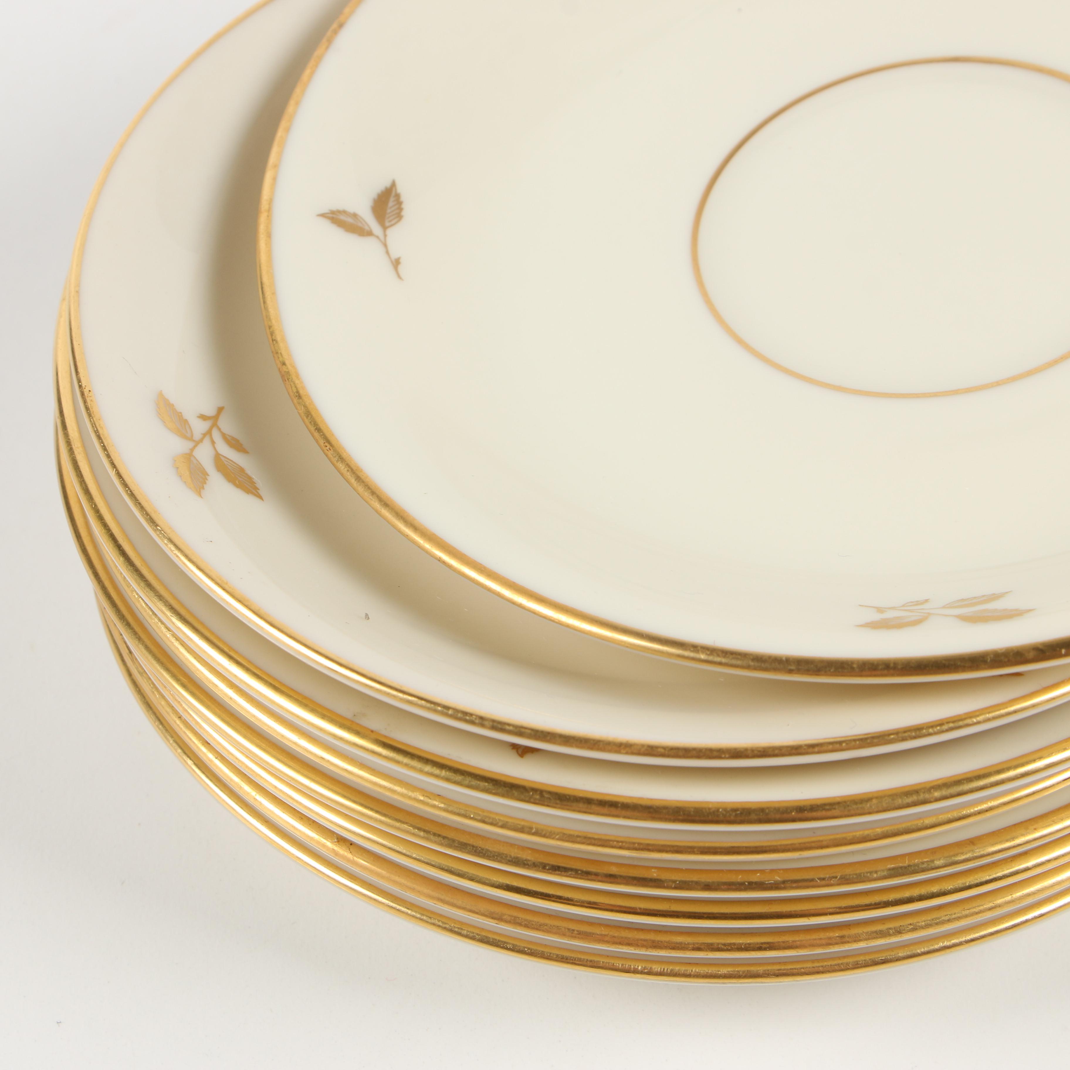 Lenox "Rhodora" Bone China Dinnerware for Eight, 1953–1982