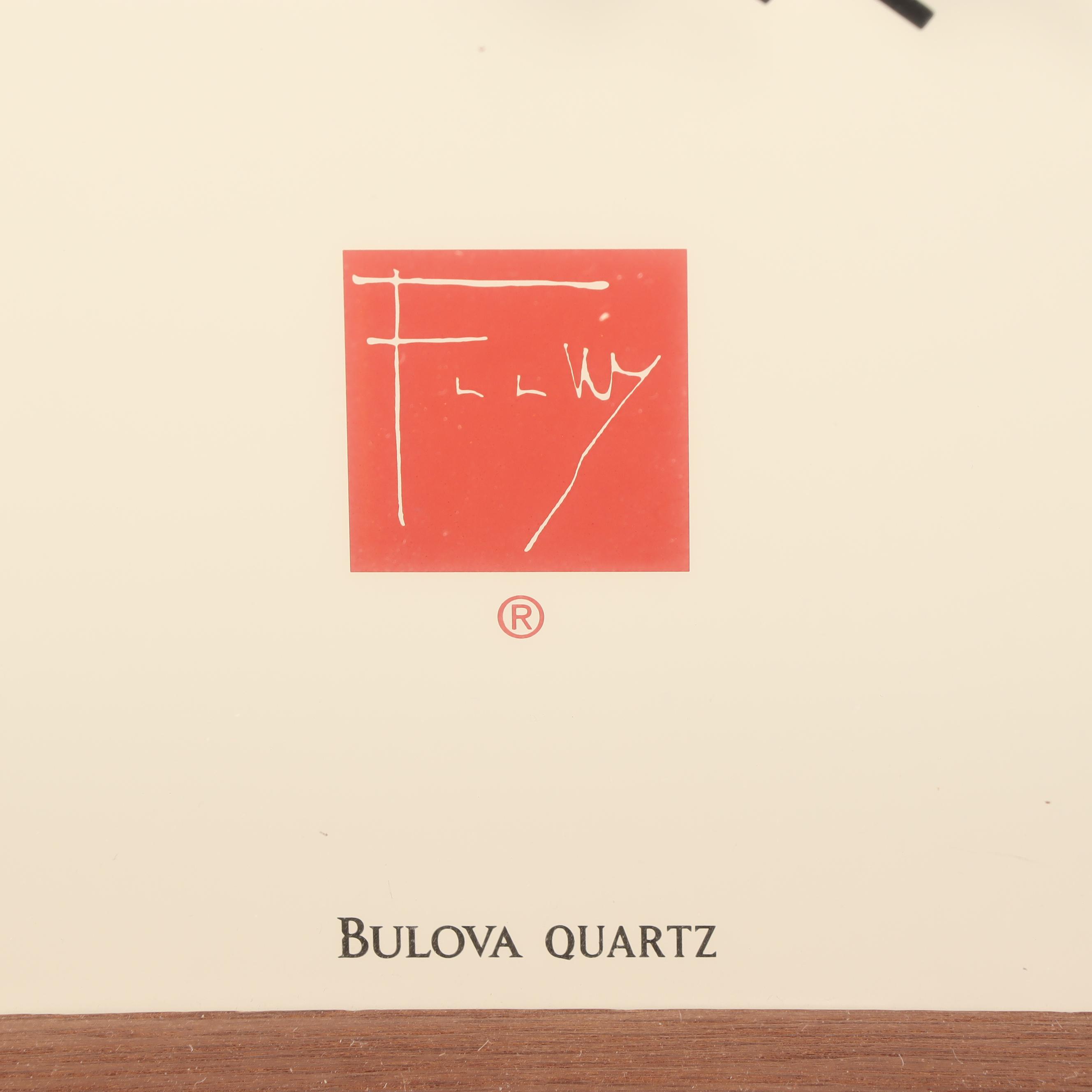 Frank Lloyd Wright FOundation Bulova "Gilmore" Wall Clock