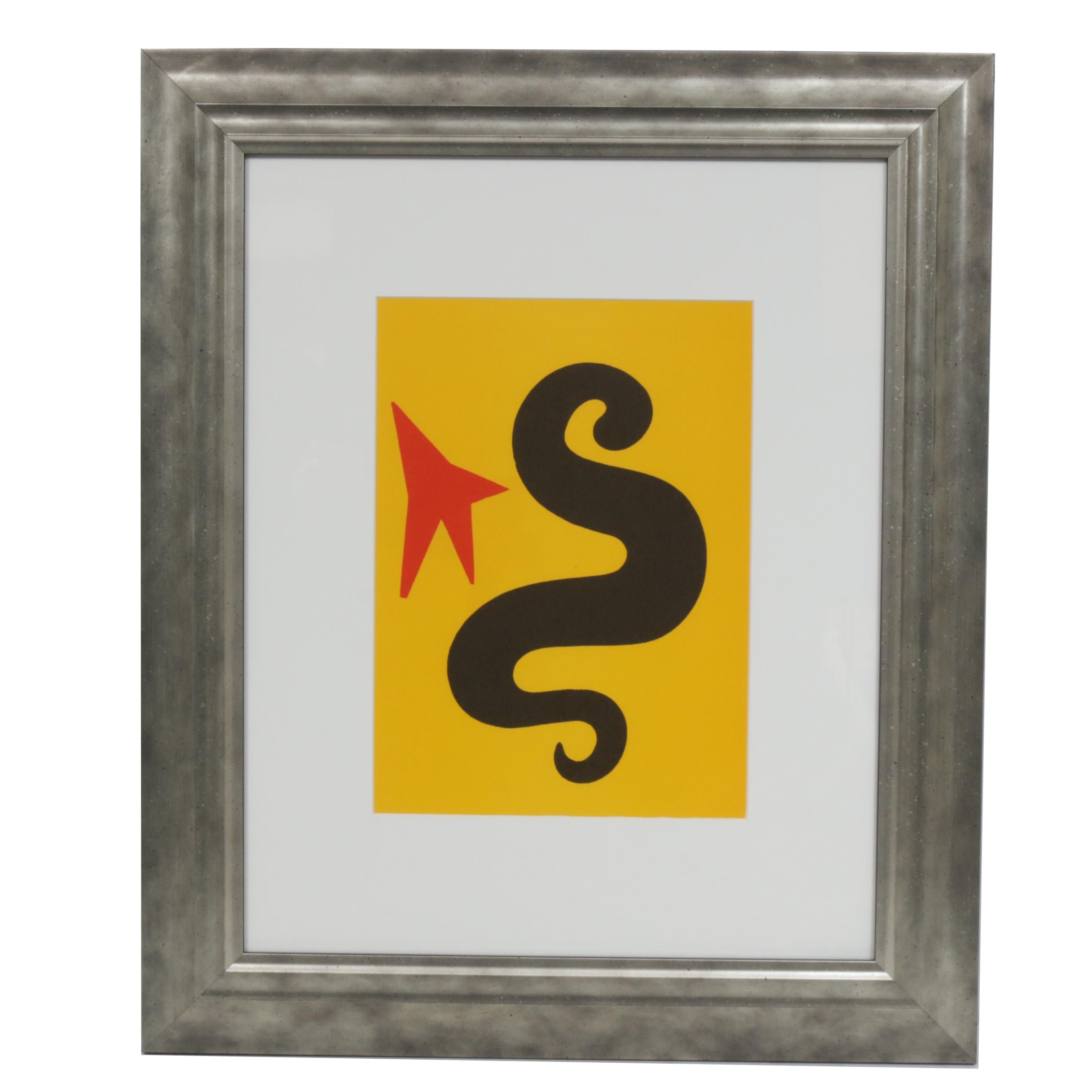 Alexander Calder Color Lithograph for "Derriere le Miroir"