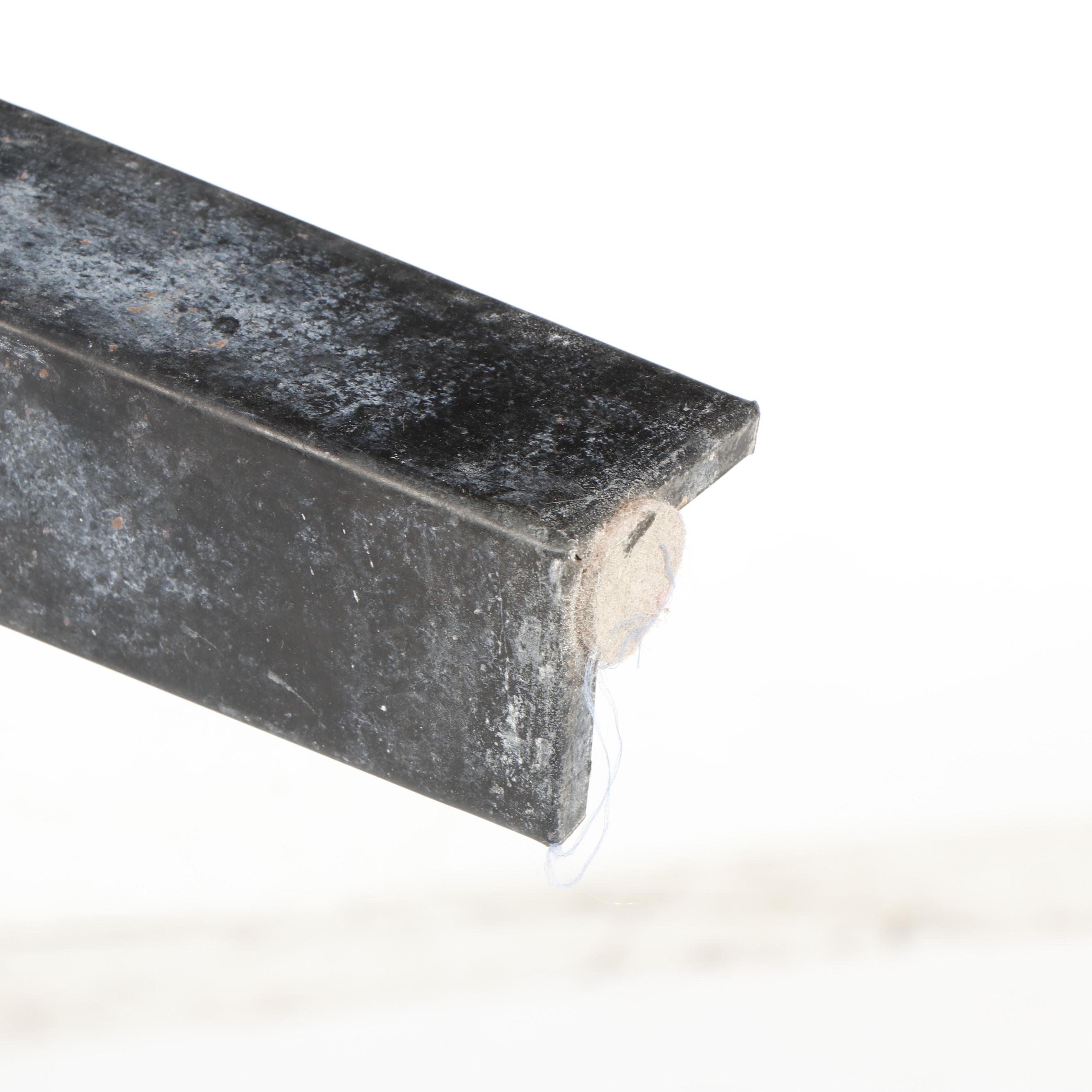 Industrial Style Black Painted Metal Table, Vintage