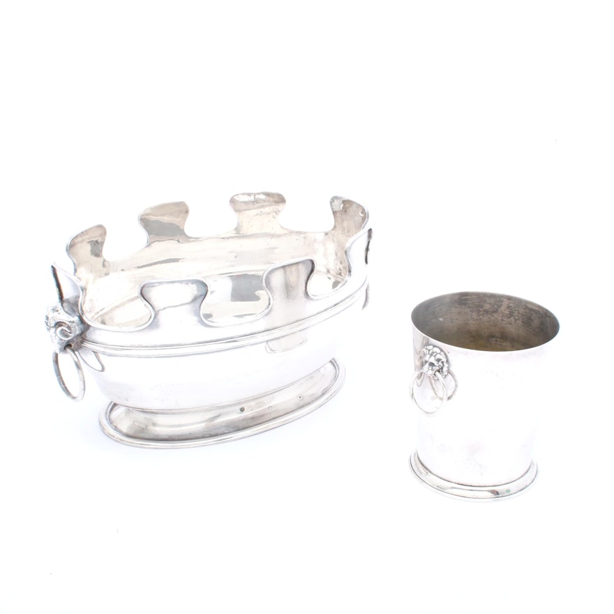 Silver Plate Champagne and Wine Chillers
