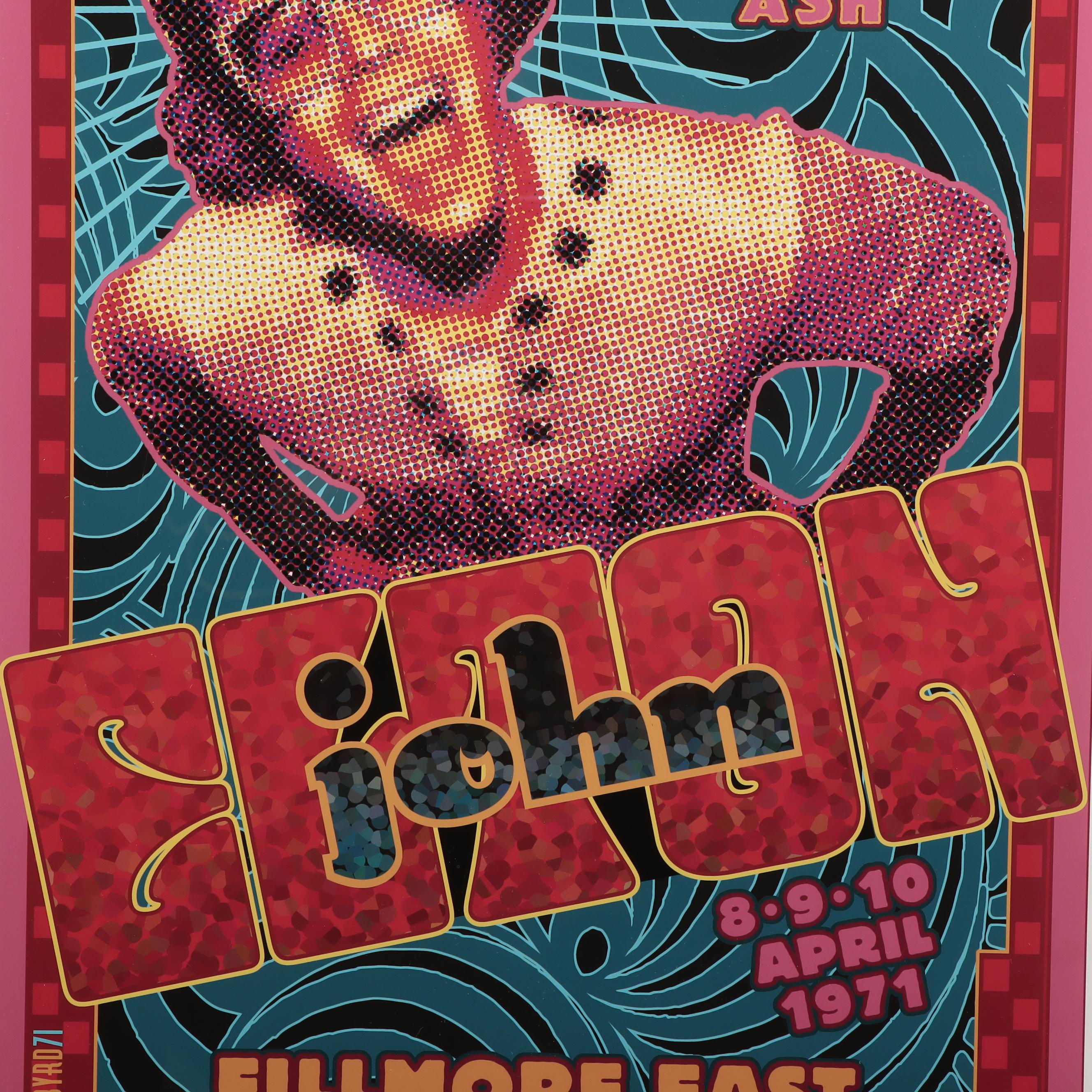 David Edward Byrd Giclee Print of Elton John Concert Poster