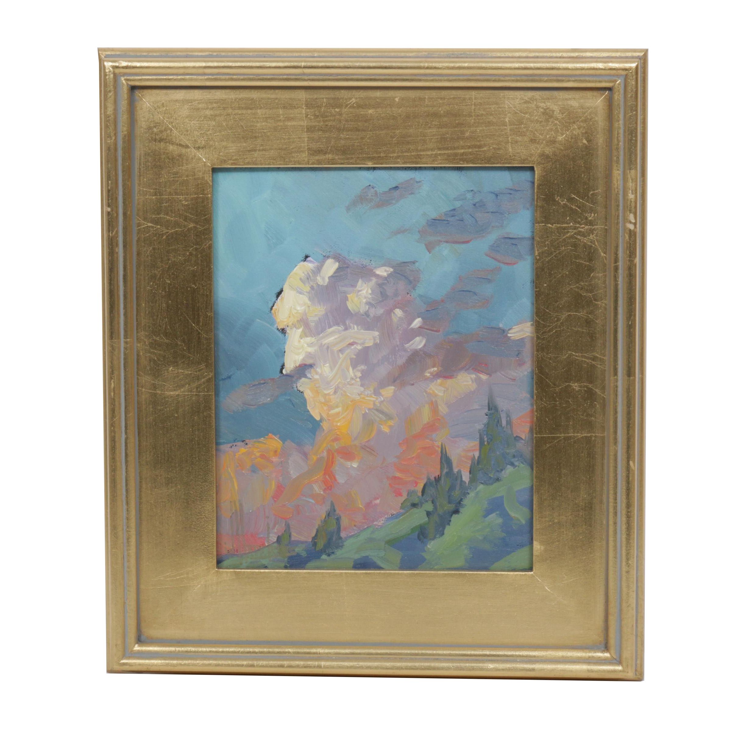 William Hawkins Landscape Oil Painting