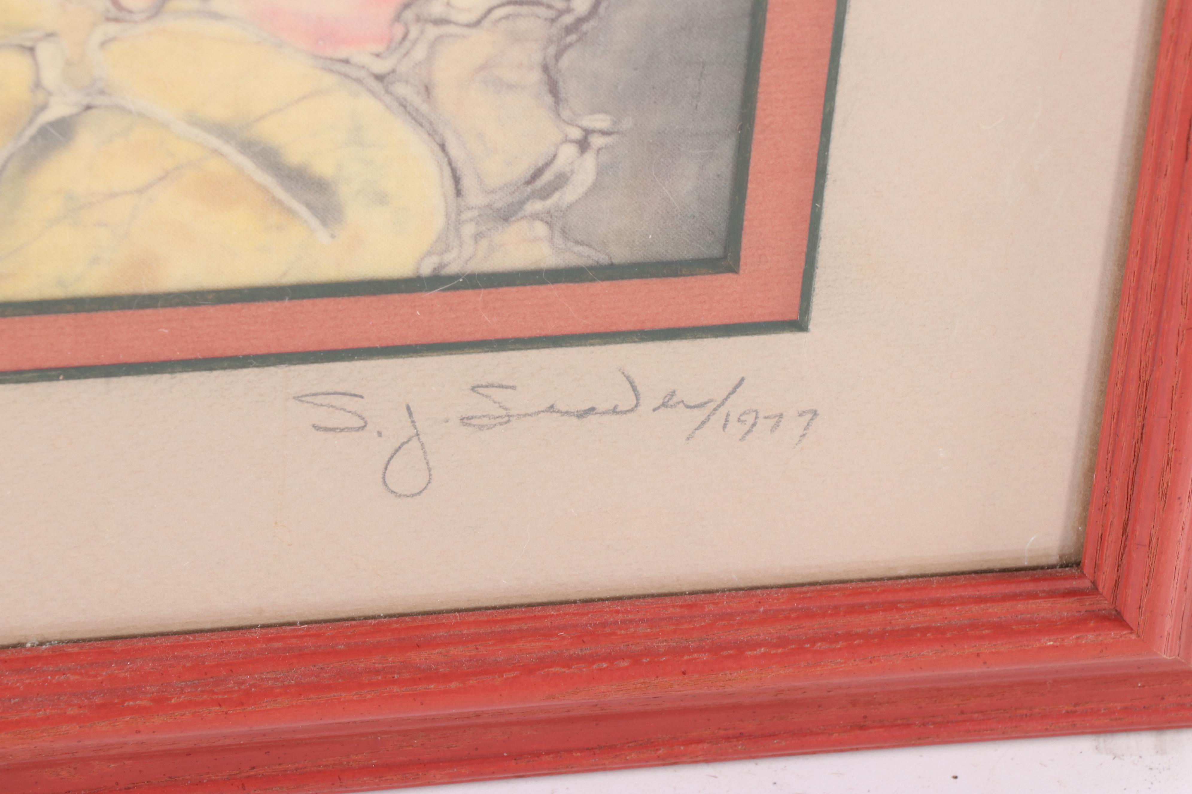 Late 20th Century Watercolor Paintings