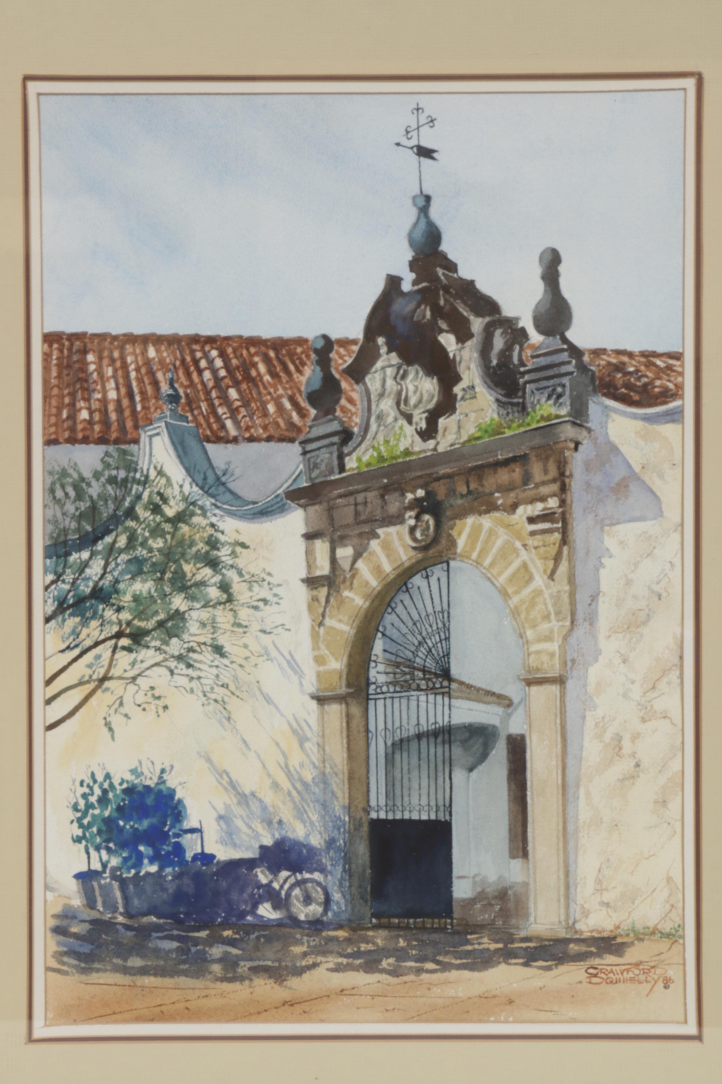 Crawford Donnelly Watercolor Painting "Spanish Gate"