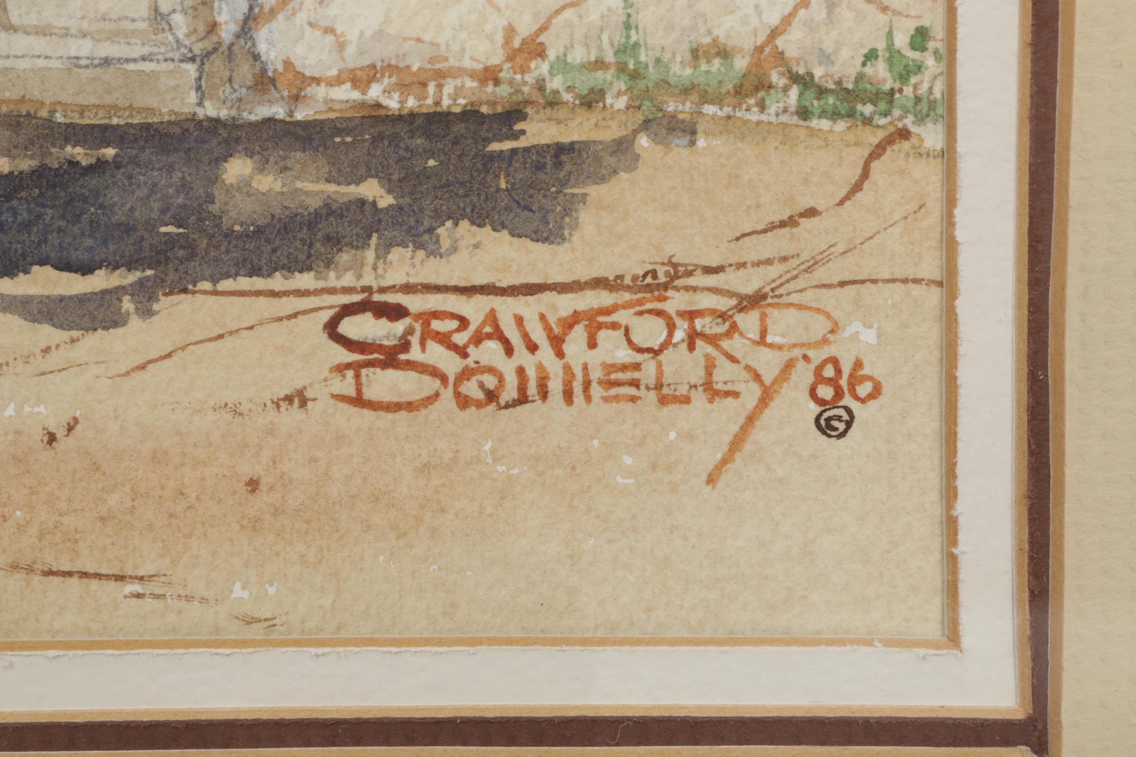 Crawford Donnelly Watercolor Painting "Spanish Gate"