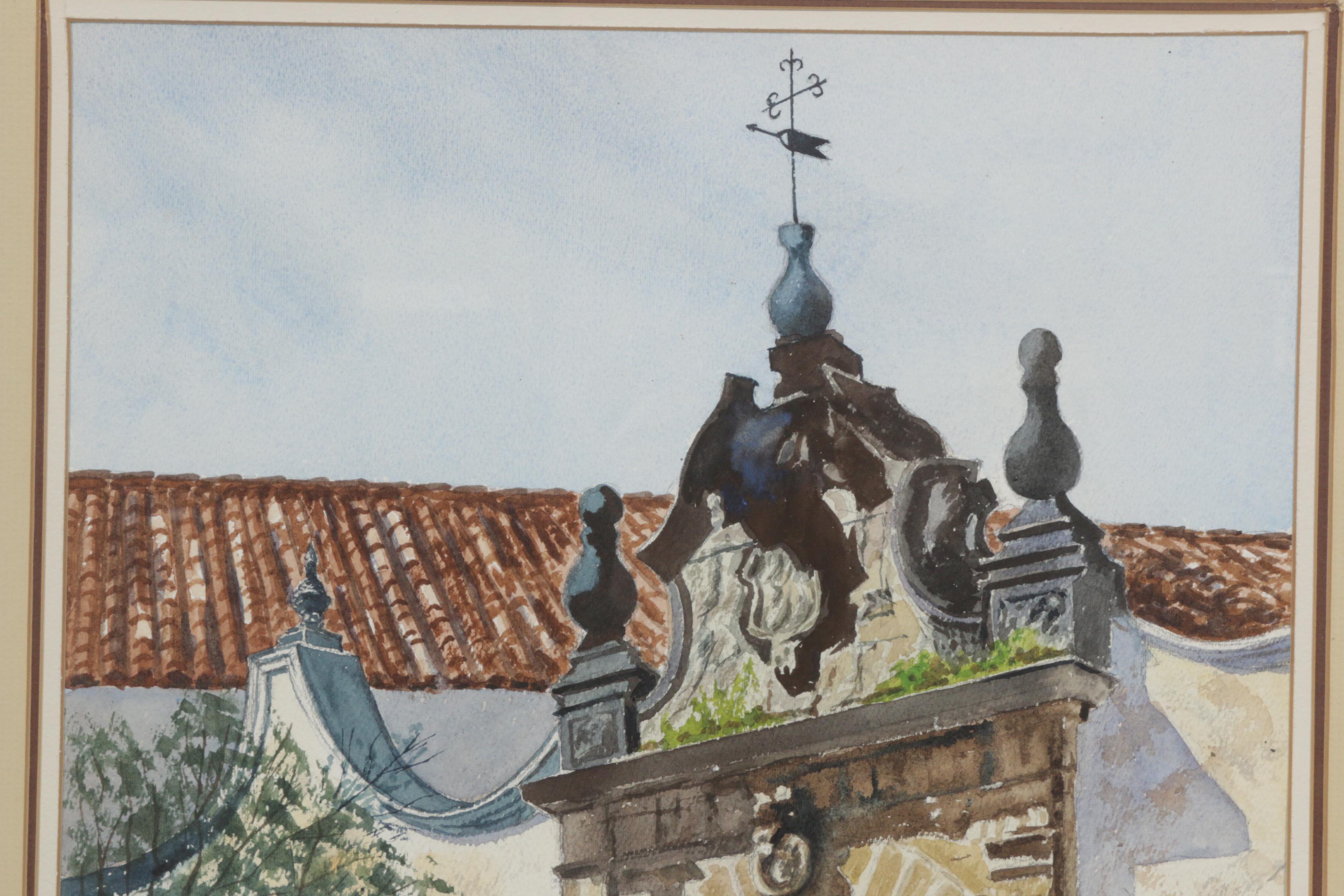 Crawford Donnelly Watercolor Painting "Spanish Gate"