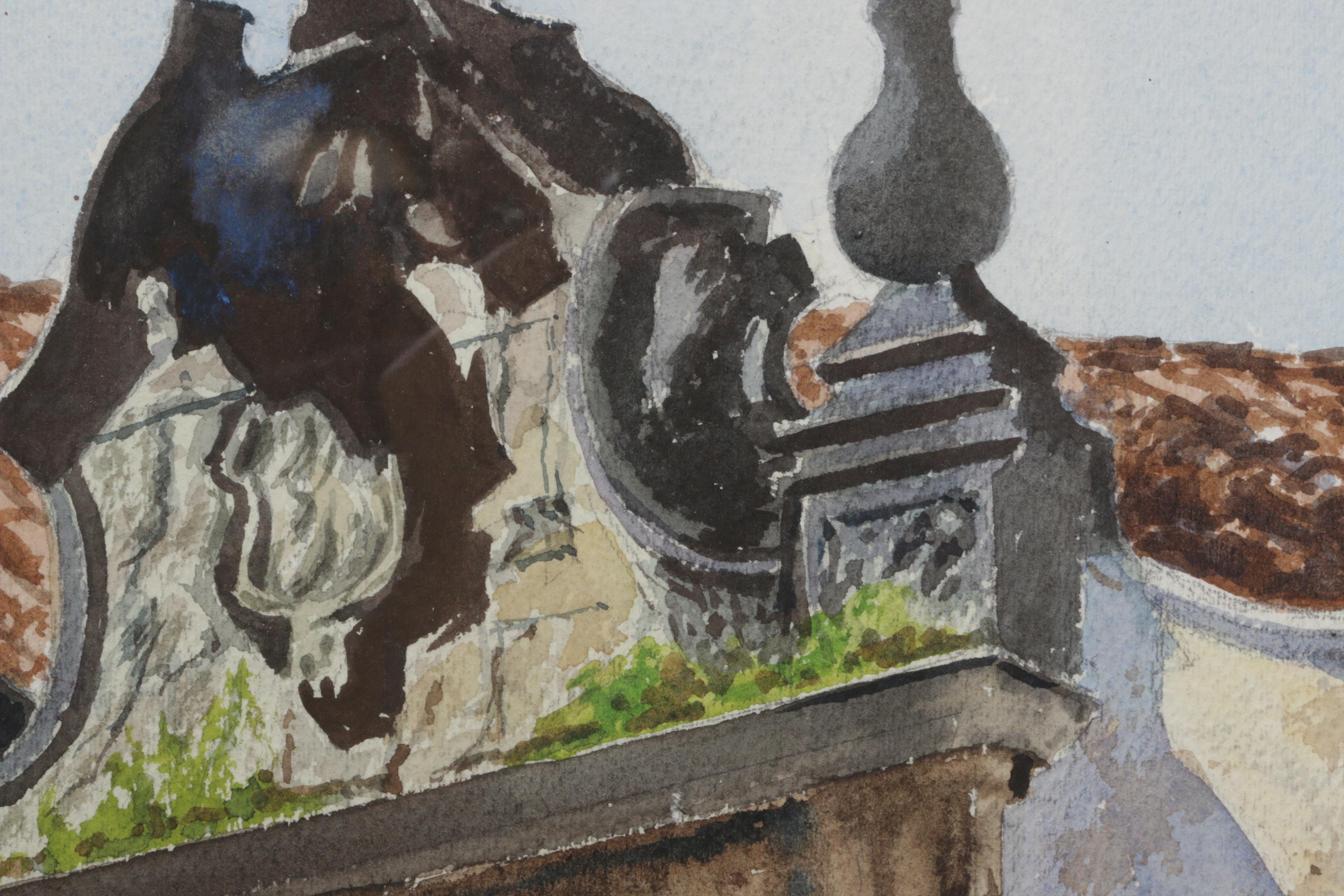 Crawford Donnelly Watercolor Painting "Spanish Gate"