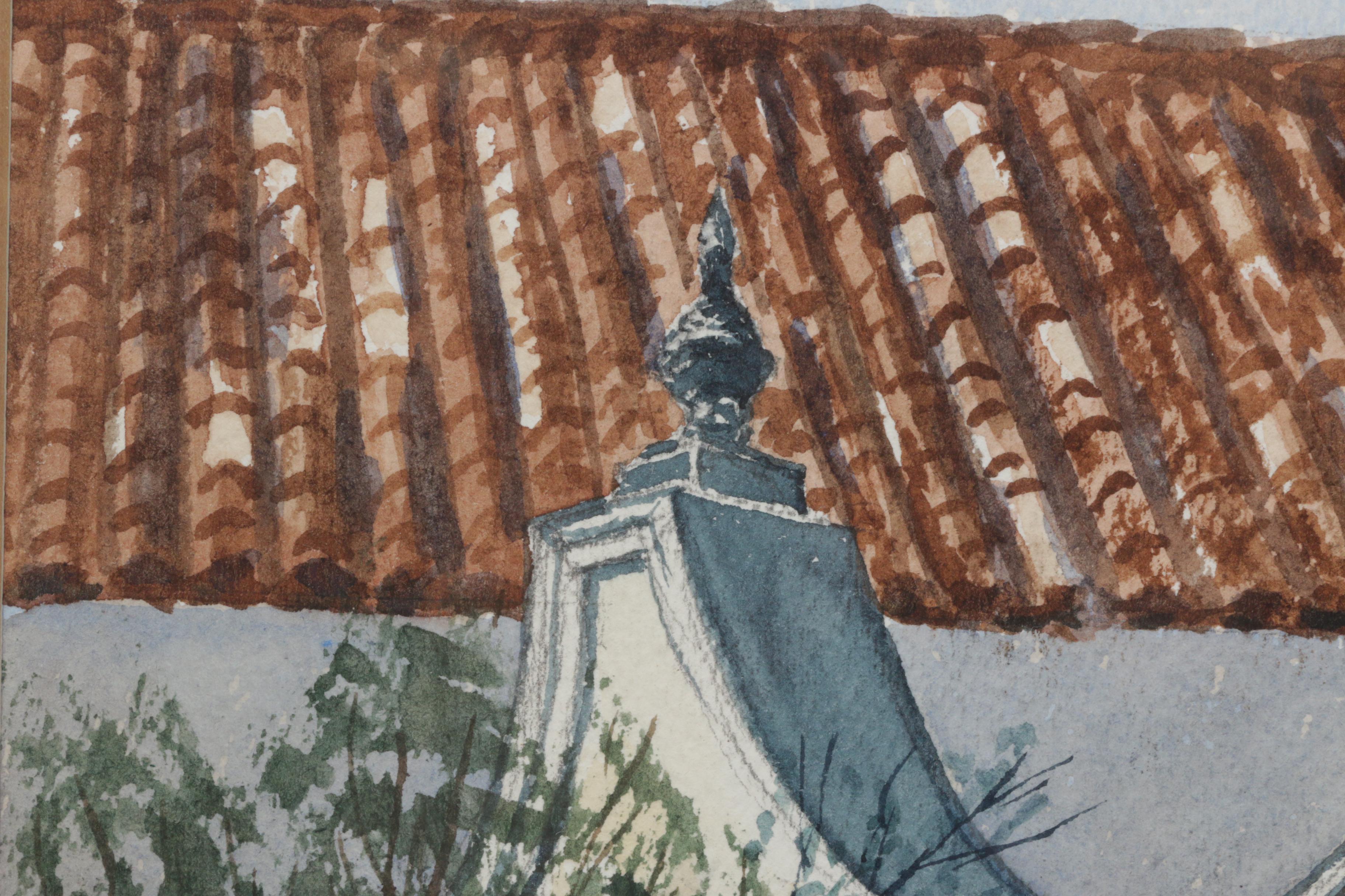 Crawford Donnelly Watercolor Painting "Spanish Gate"