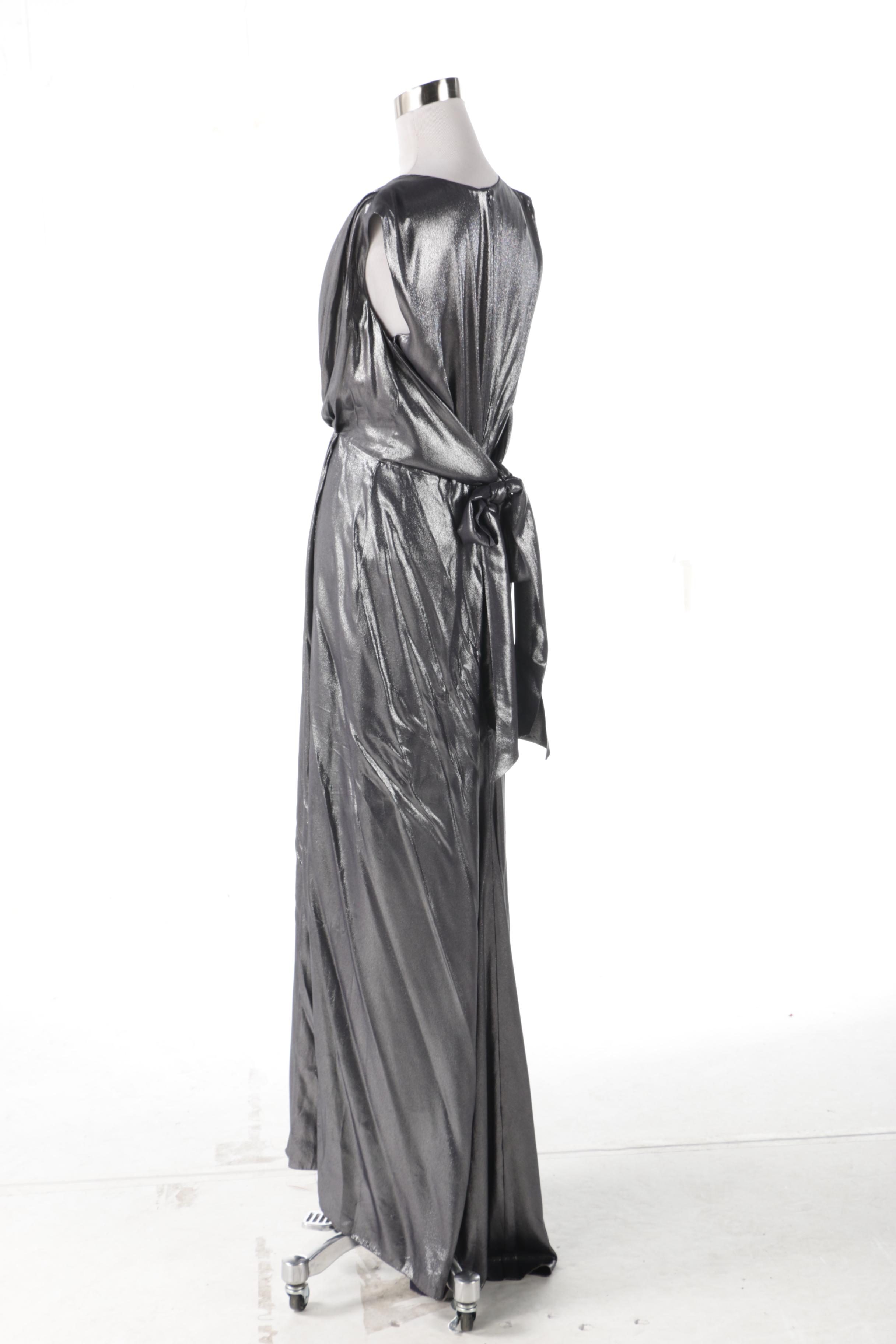 Cédric Charlier Lamé Gown Worn at 23rd Annual Critics' Choice Awards, 2018