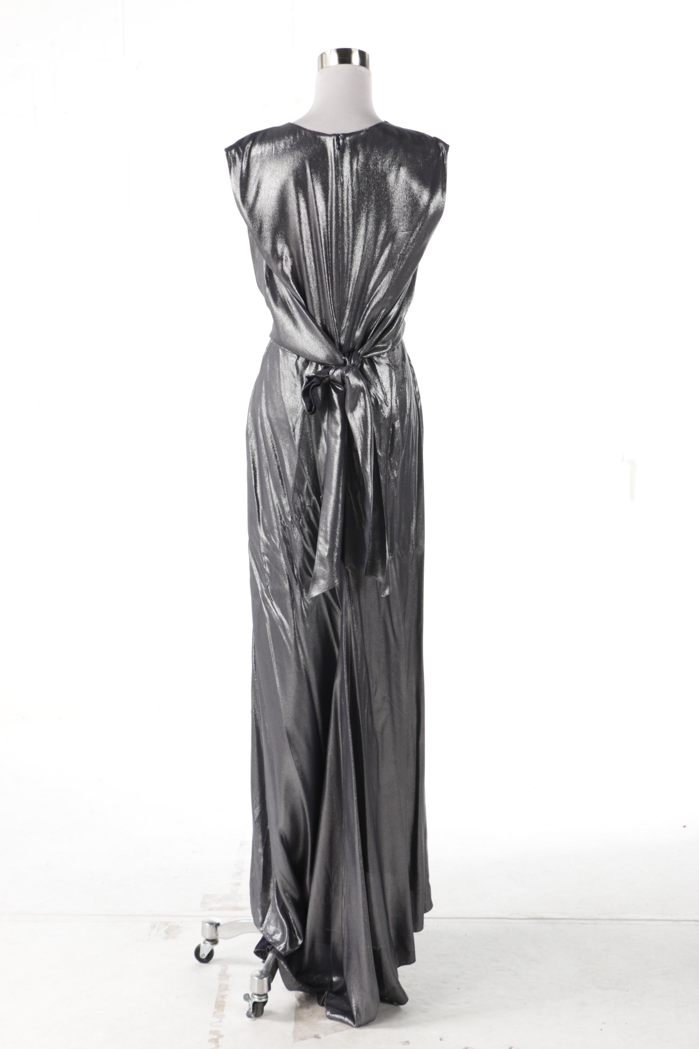 Cédric Charlier Lamé Gown Worn at 23rd Annual Critics' Choice Awards, 2018