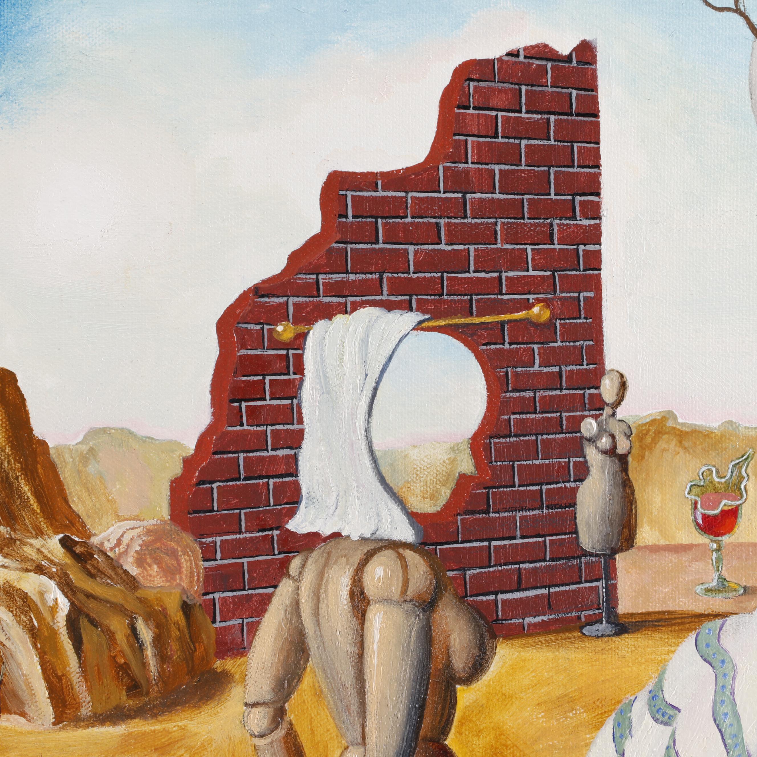 Anton Brzezinski Surrealist Oil Painting "Morocco"