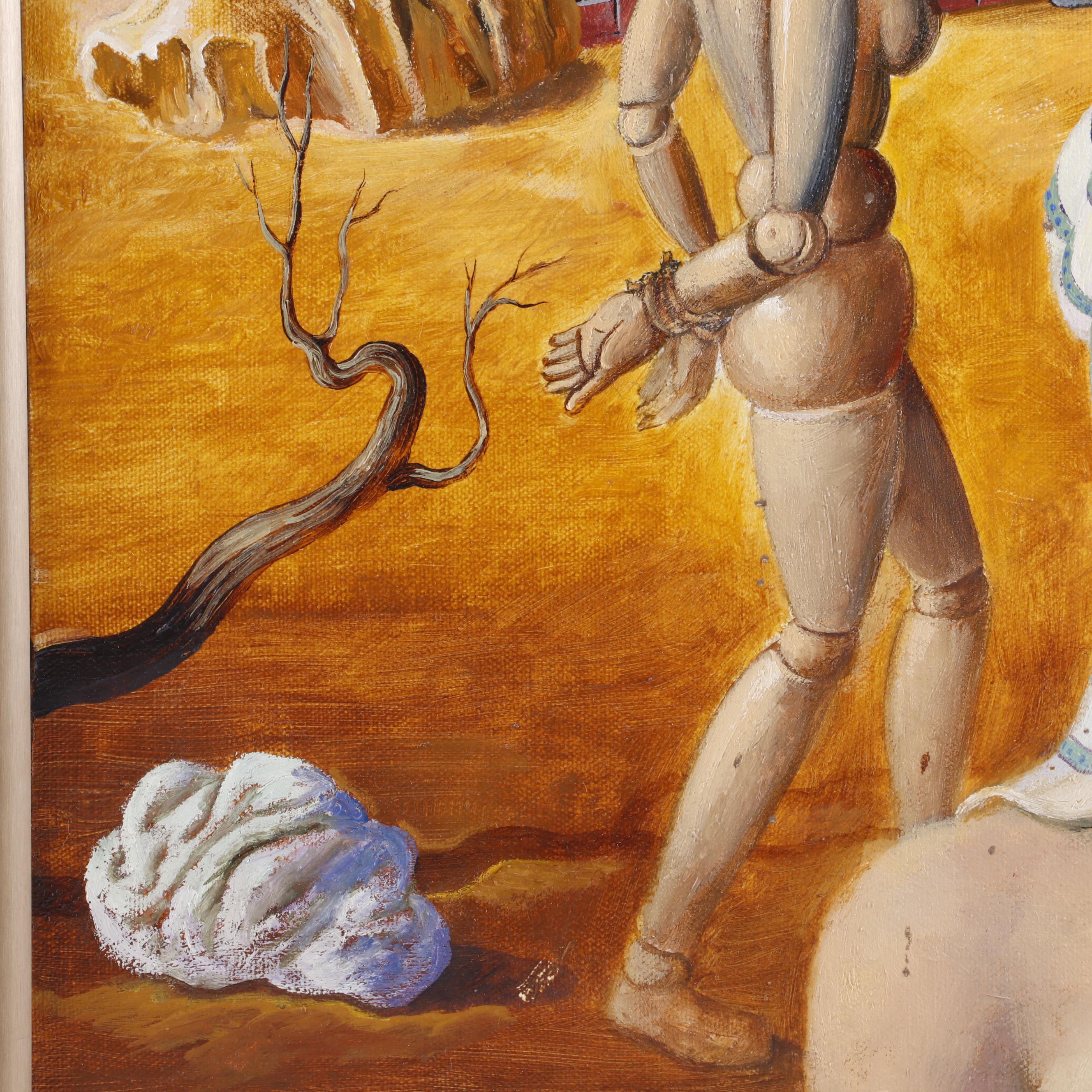 Anton Brzezinski Surrealist Oil Painting "Morocco"