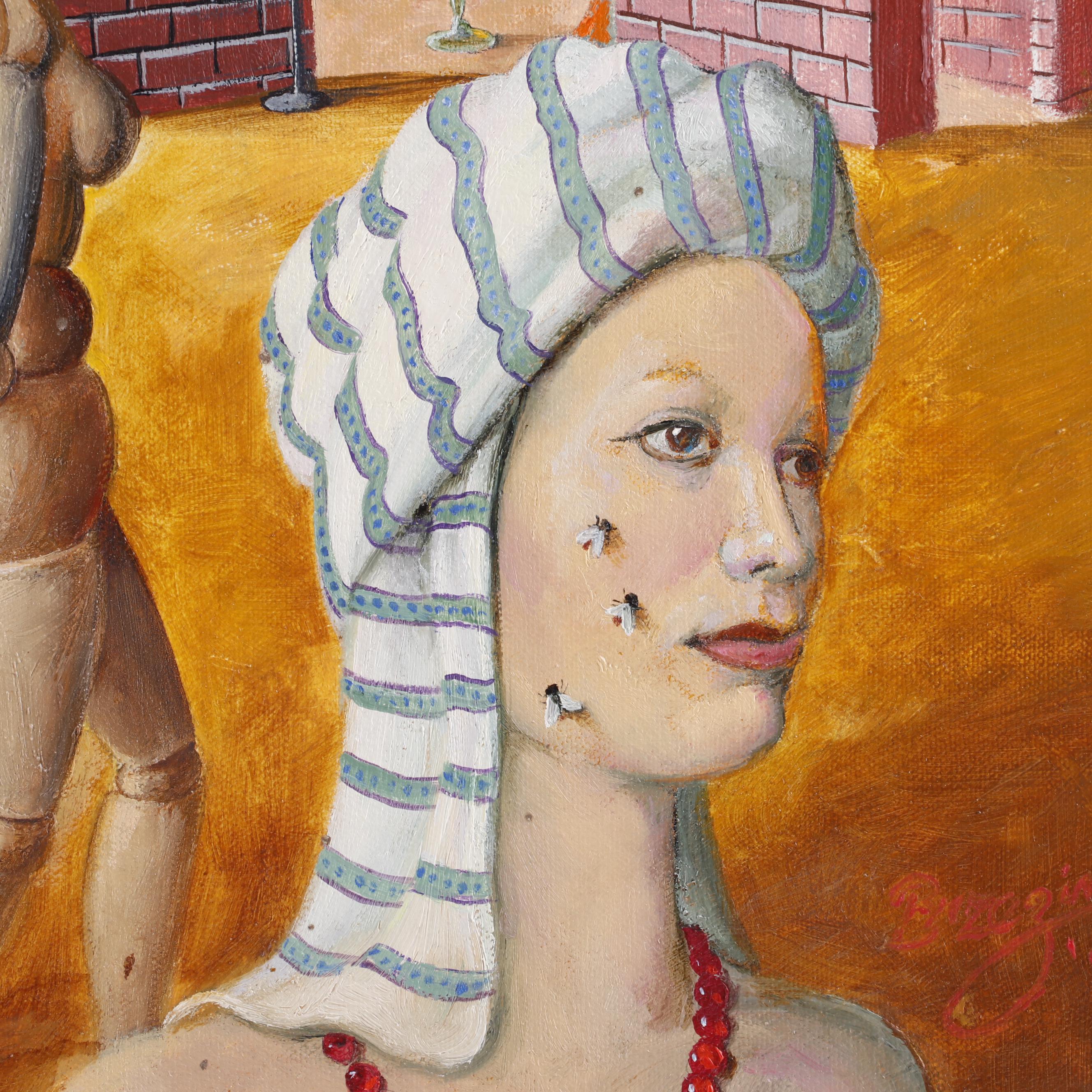 Anton Brzezinski Surrealist Oil Painting "Morocco"