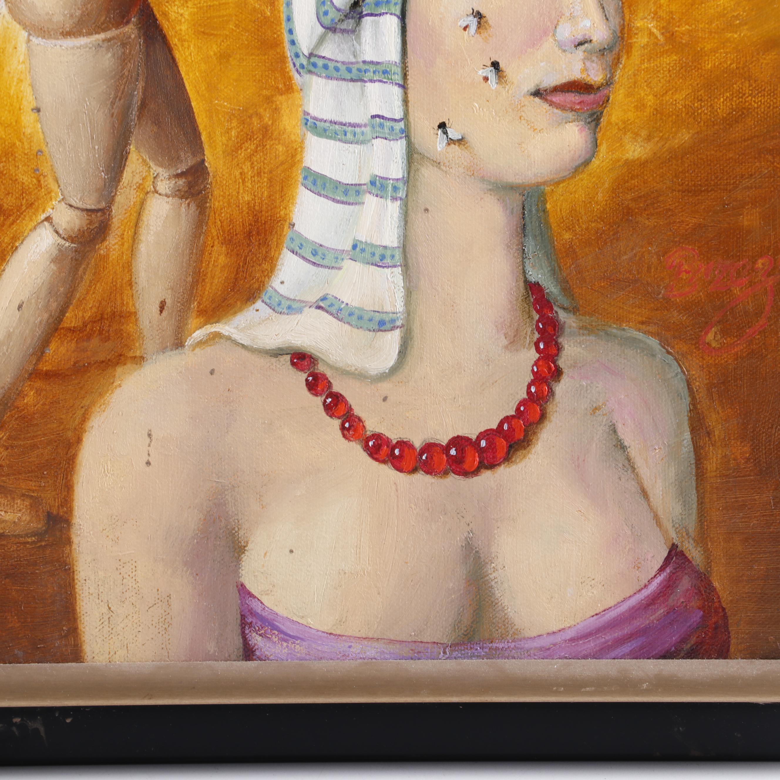 Anton Brzezinski Surrealist Oil Painting "Morocco"