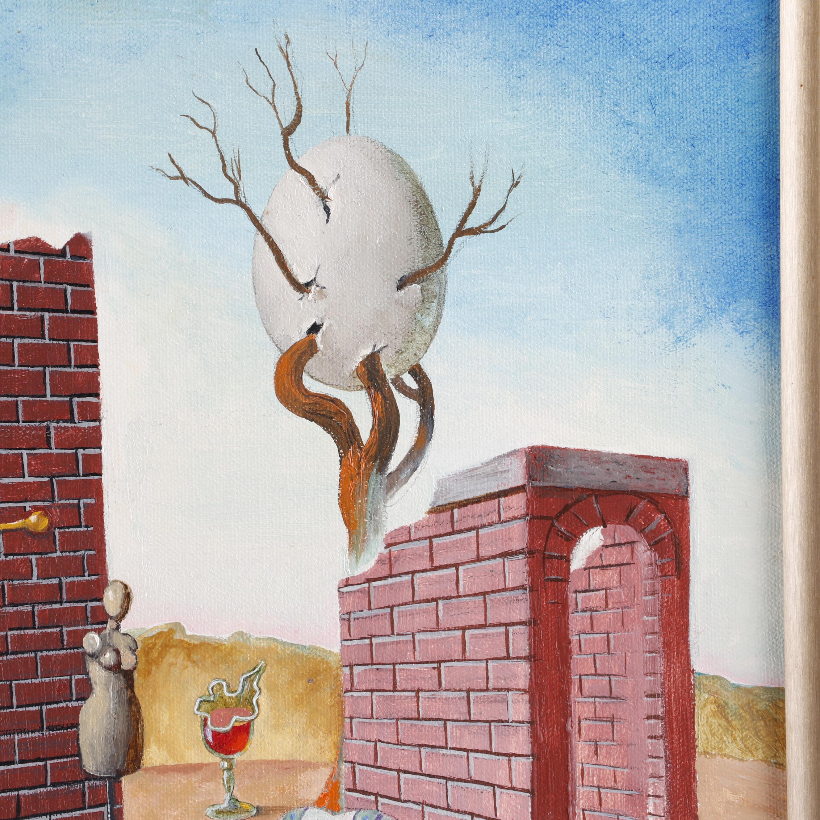 Anton Brzezinski Surrealist Oil Painting "Morocco"