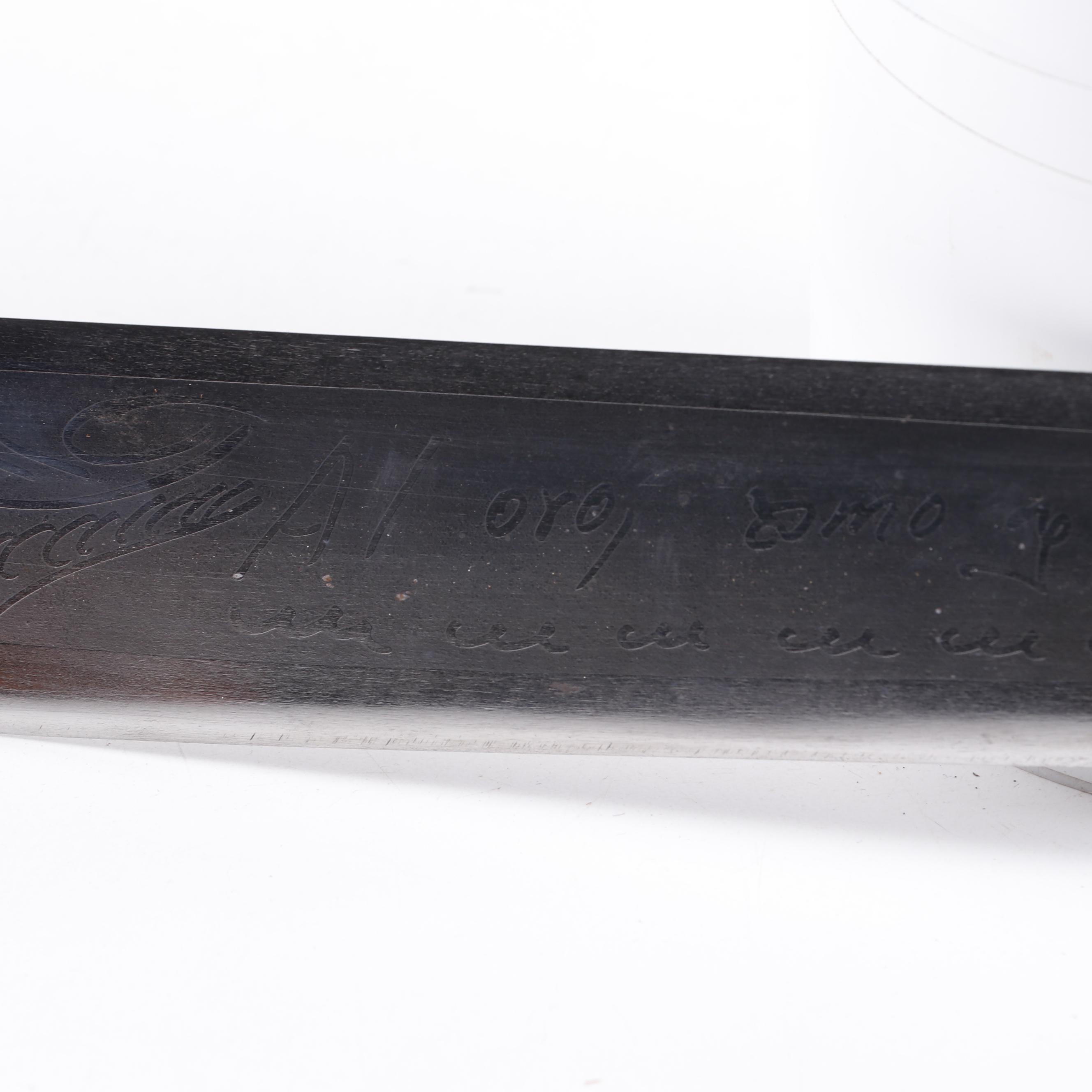 Oaxaca Mexico Steel Machete with Hand Stitched Leather Sheath