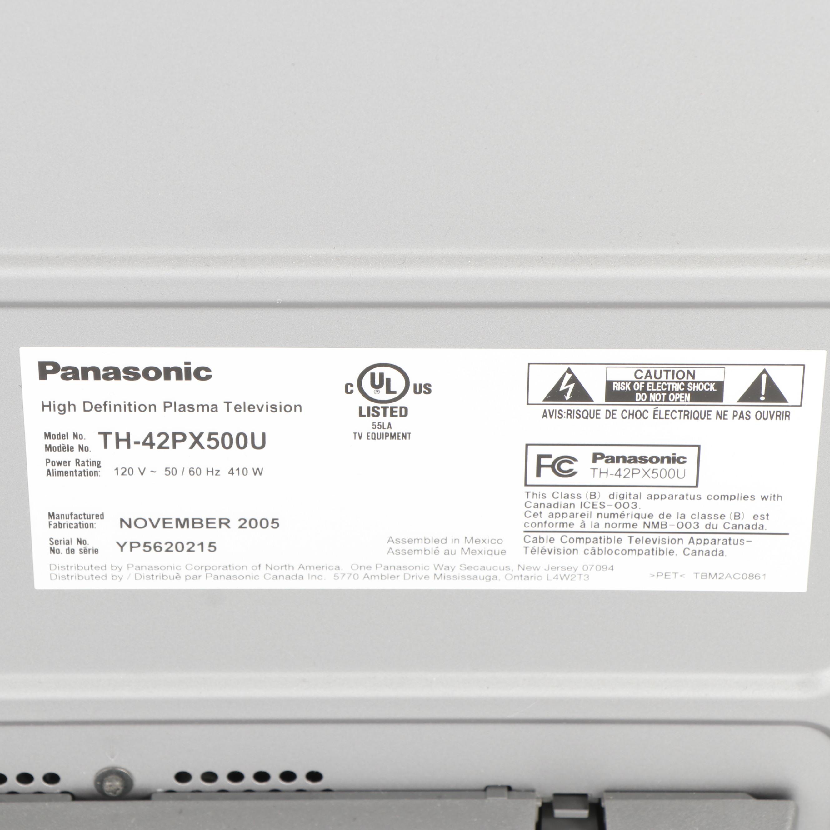 Panasonic Television with Definitive Subwoofer Speakers, Blu-ray Player and More