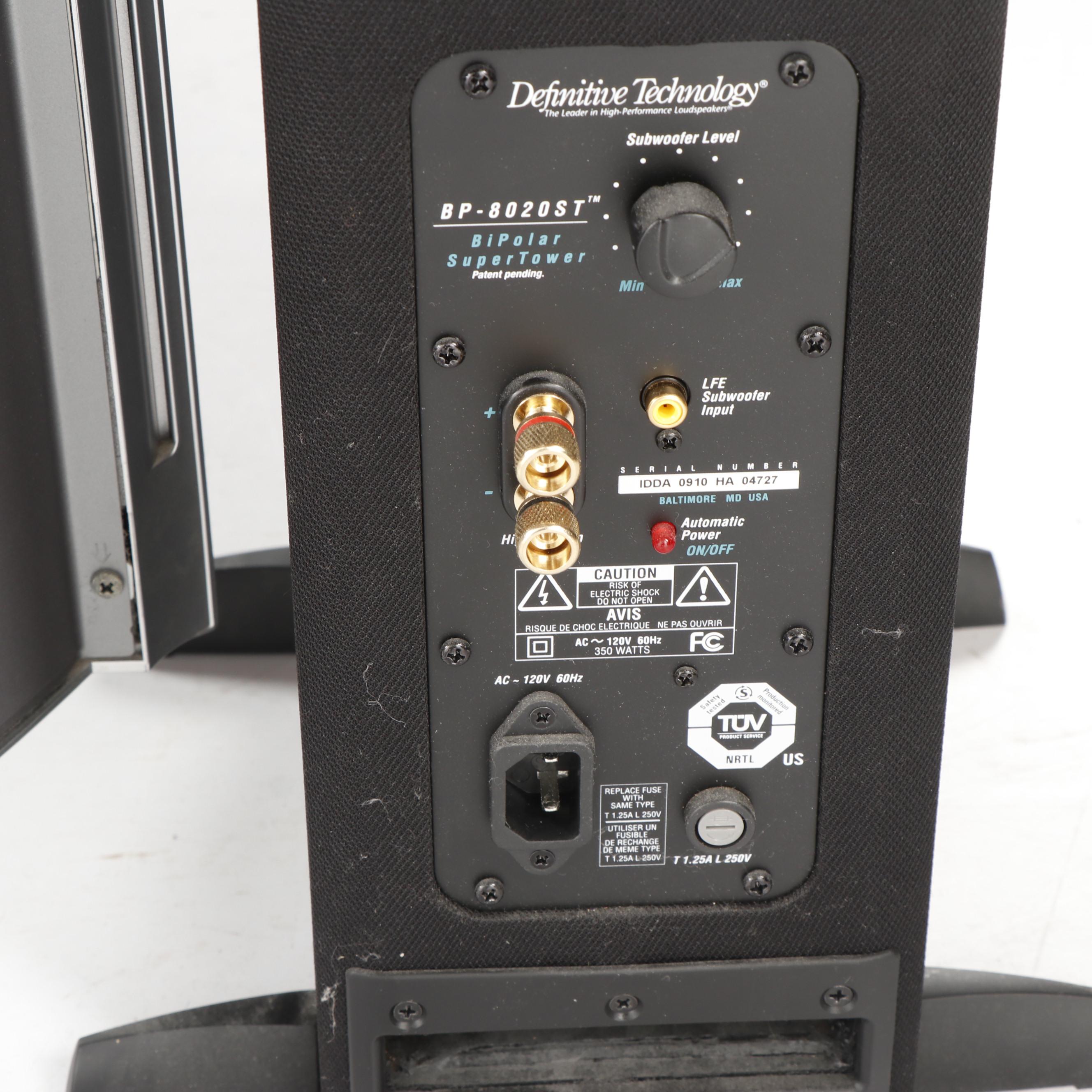 Panasonic Television with Definitive Subwoofer Speakers, Blu-ray Player and More