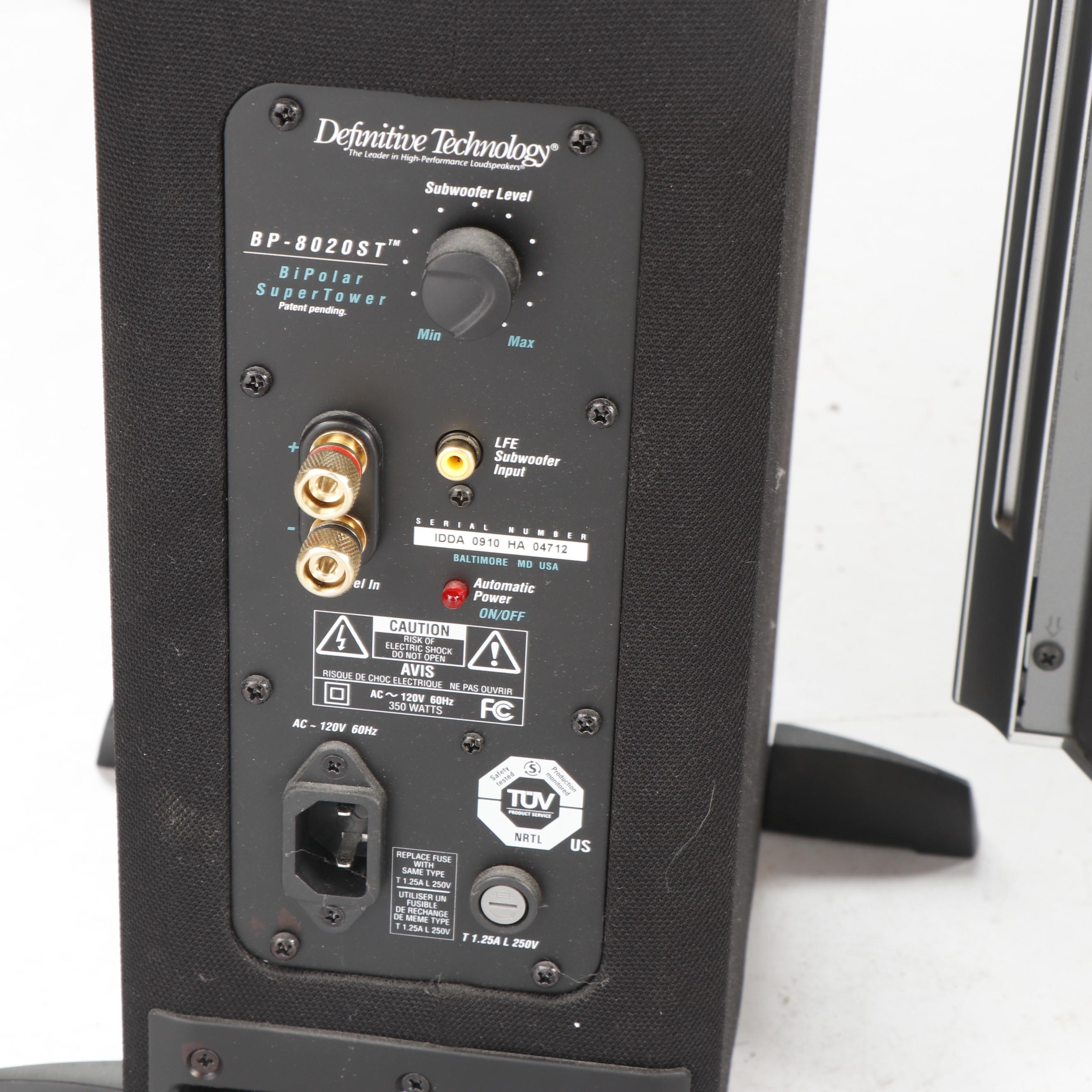 Panasonic Television with Definitive Subwoofer Speakers, Blu-ray Player and More