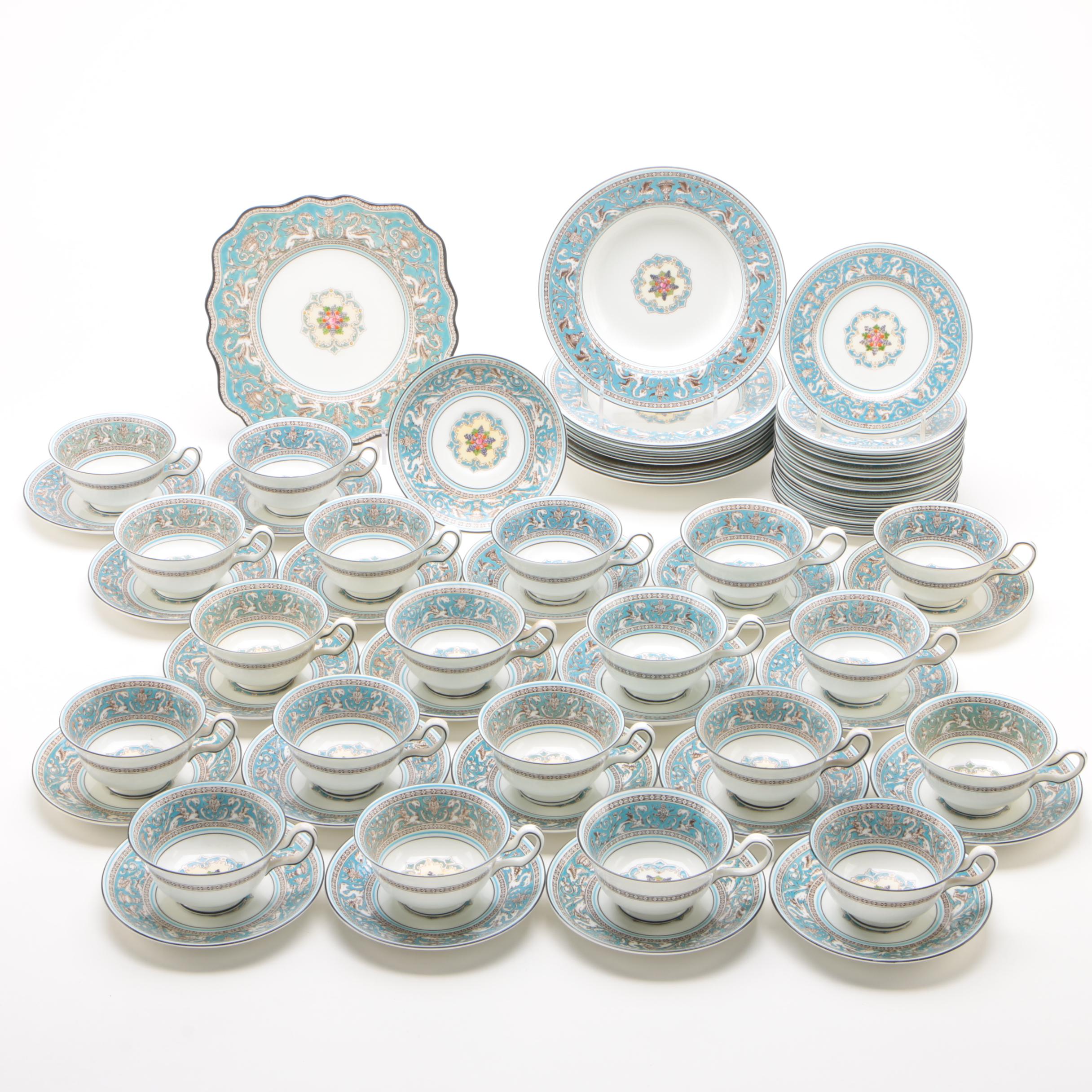 Wedgwood "Florentine" Bone China Dinnerware, Mid/Late 20th Century