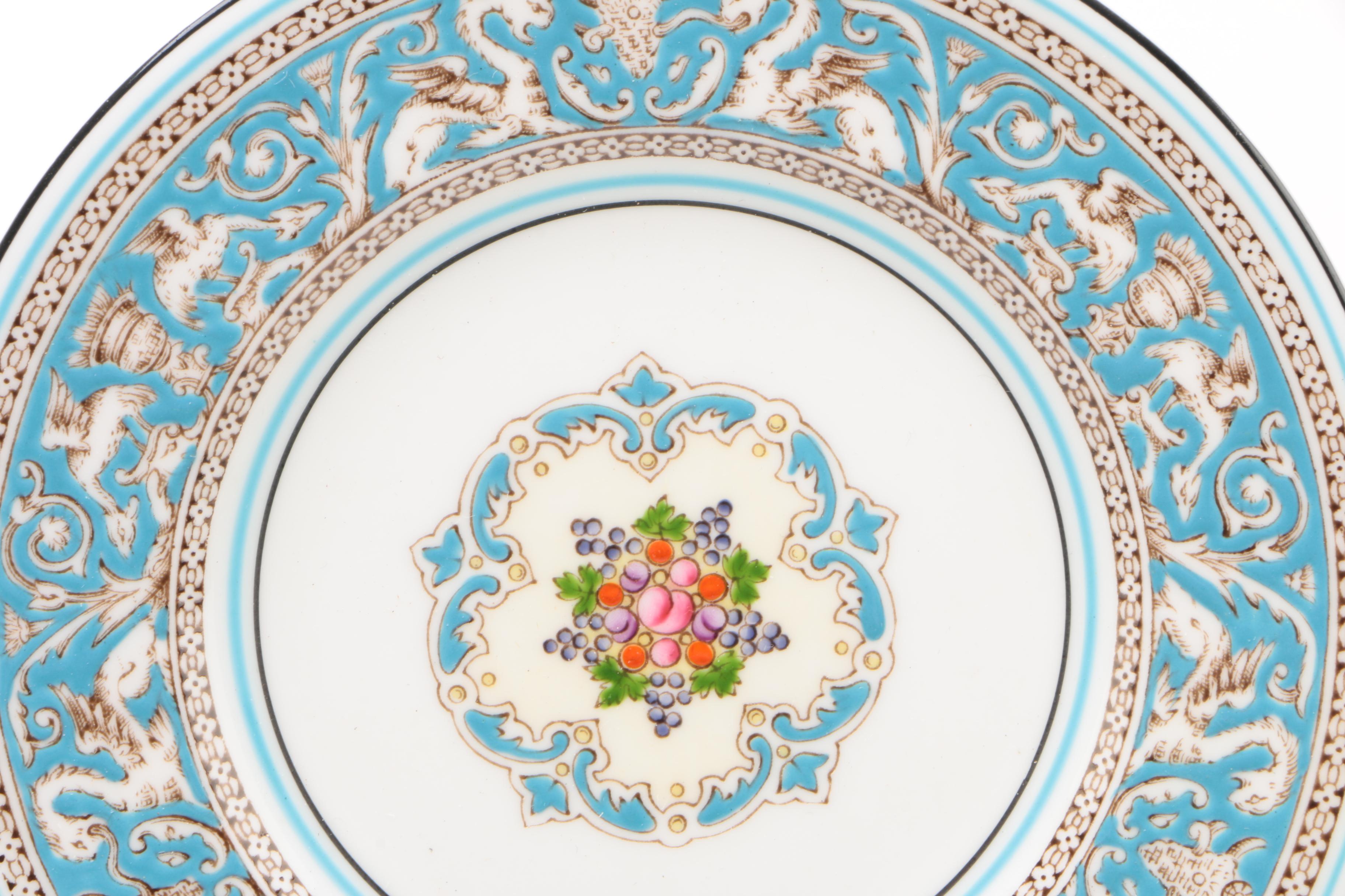 Wedgwood "Florentine" Bone China Dinnerware, Mid/Late 20th Century