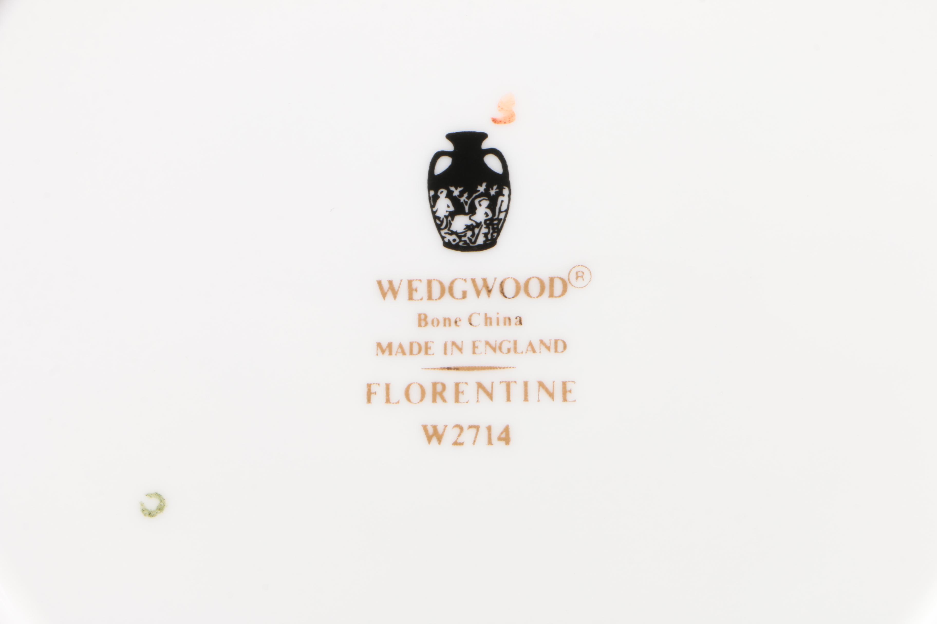 Wedgwood "Florentine" Bone China Dinnerware, Mid/Late 20th Century