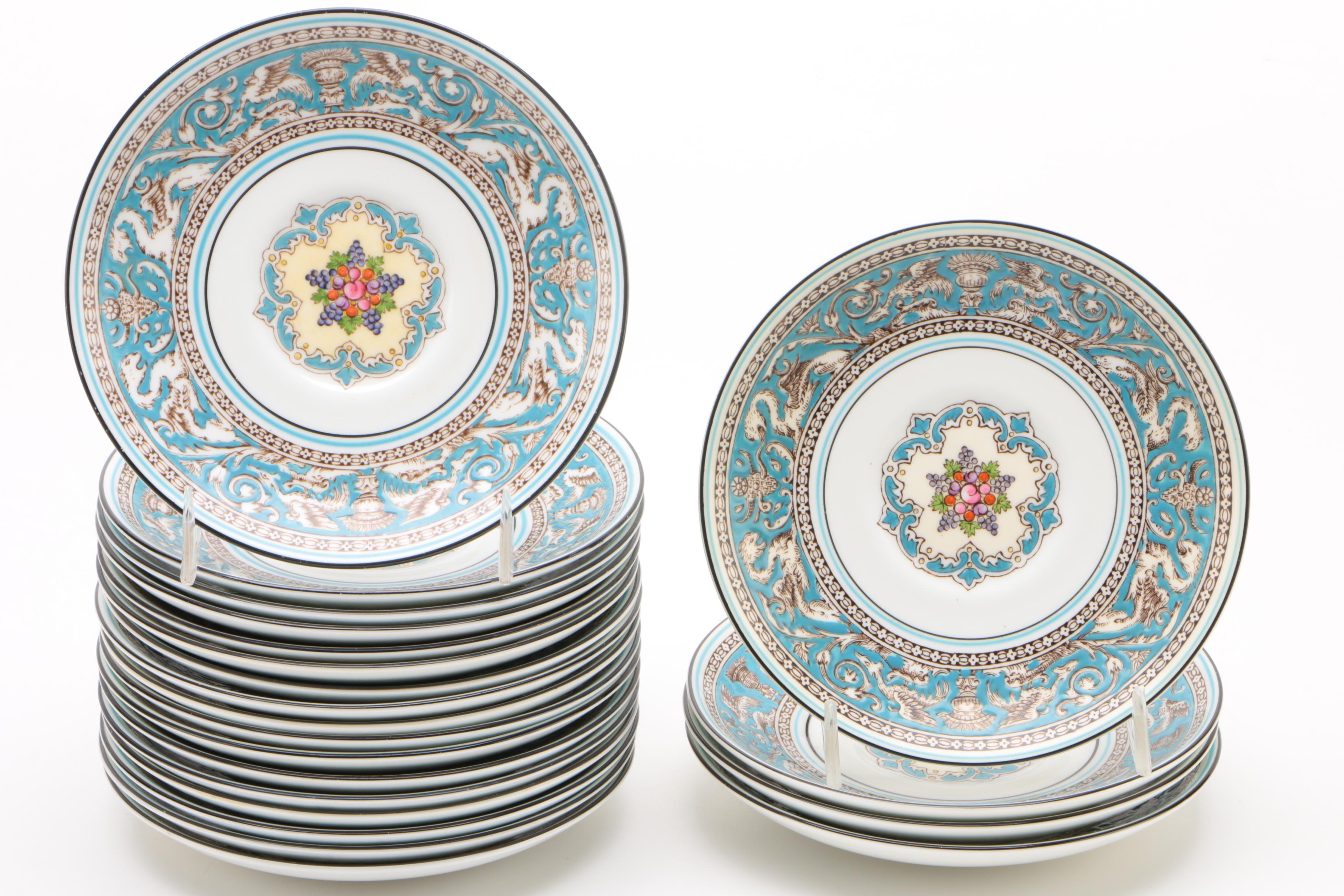 Wedgwood "Florentine" Bone China Dinnerware, Mid/Late 20th Century