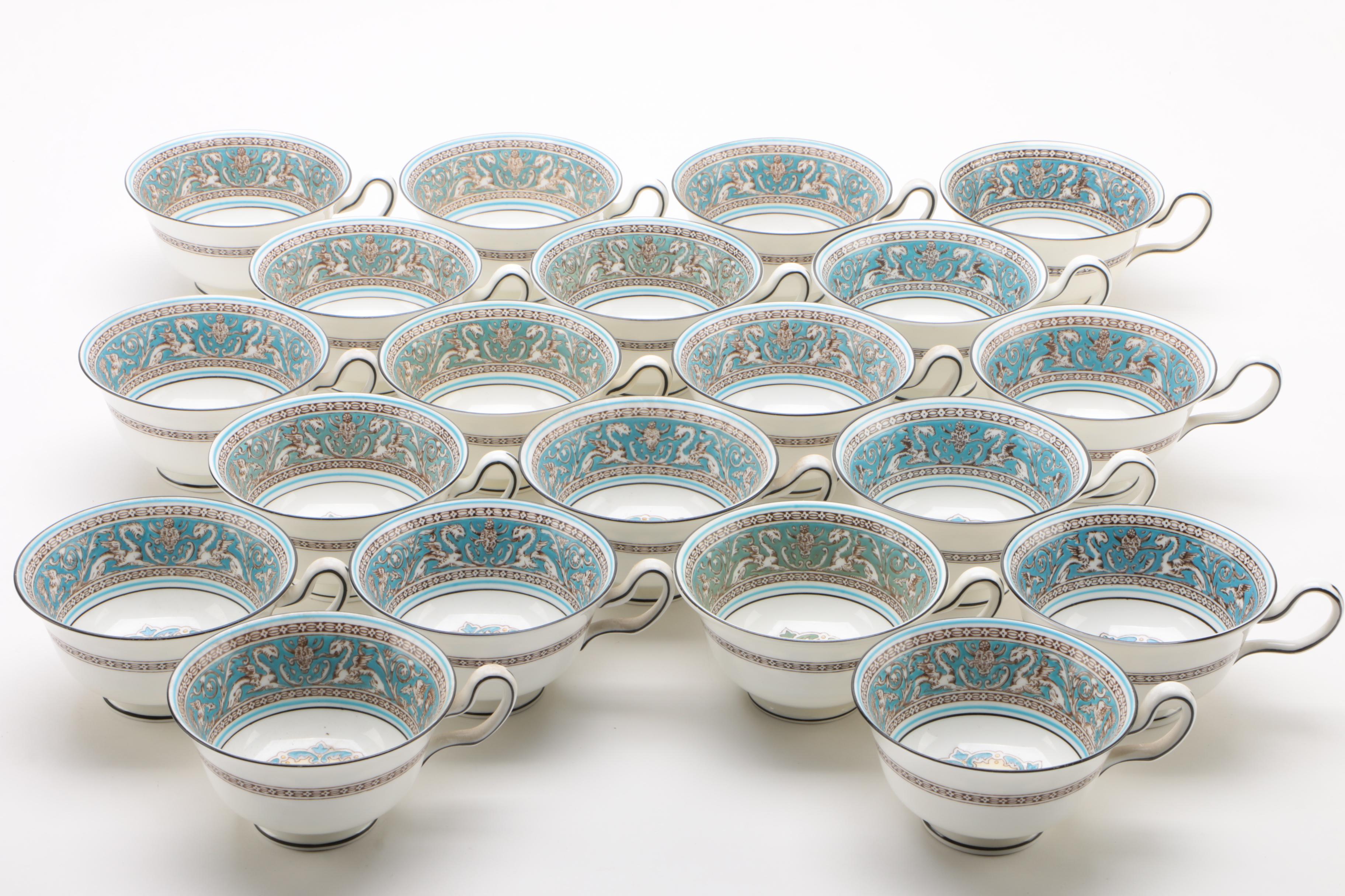 Wedgwood "Florentine" Bone China Dinnerware, Mid/Late 20th Century