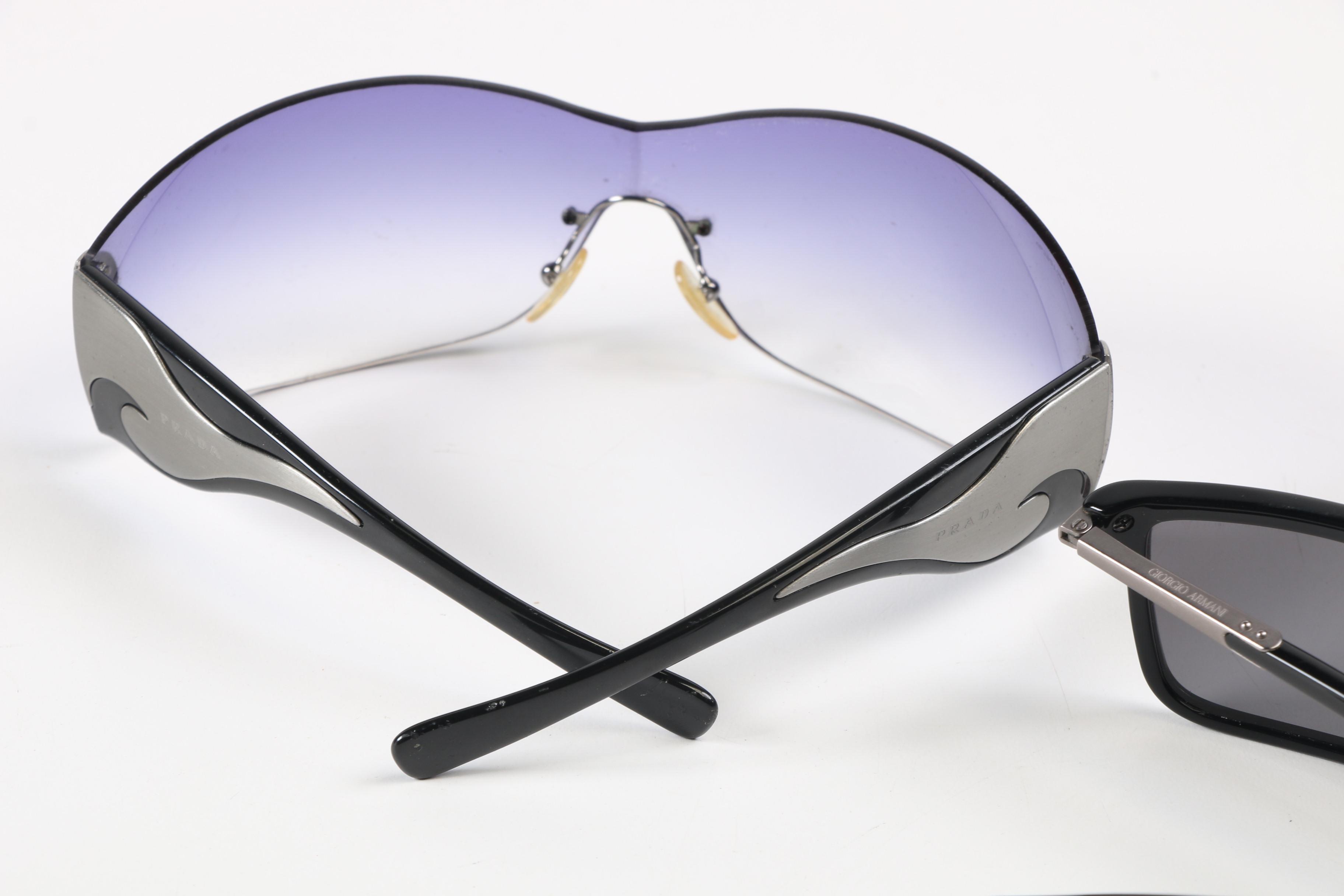 Prada SPR 58S, SPR 510 and Giorgio Armani AR8010 Sunglasses