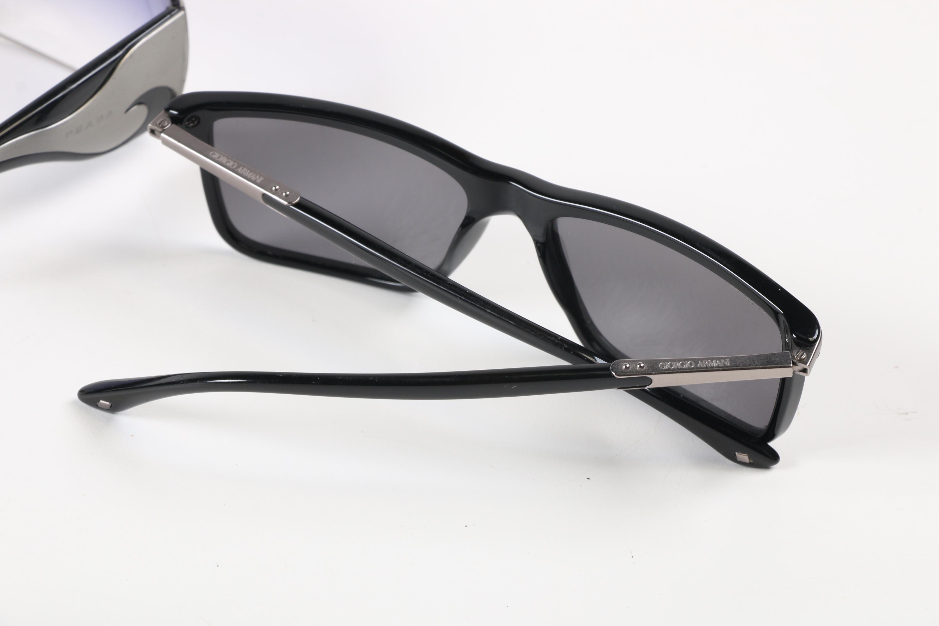 Prada SPR 58S, SPR 510 and Giorgio Armani AR8010 Sunglasses