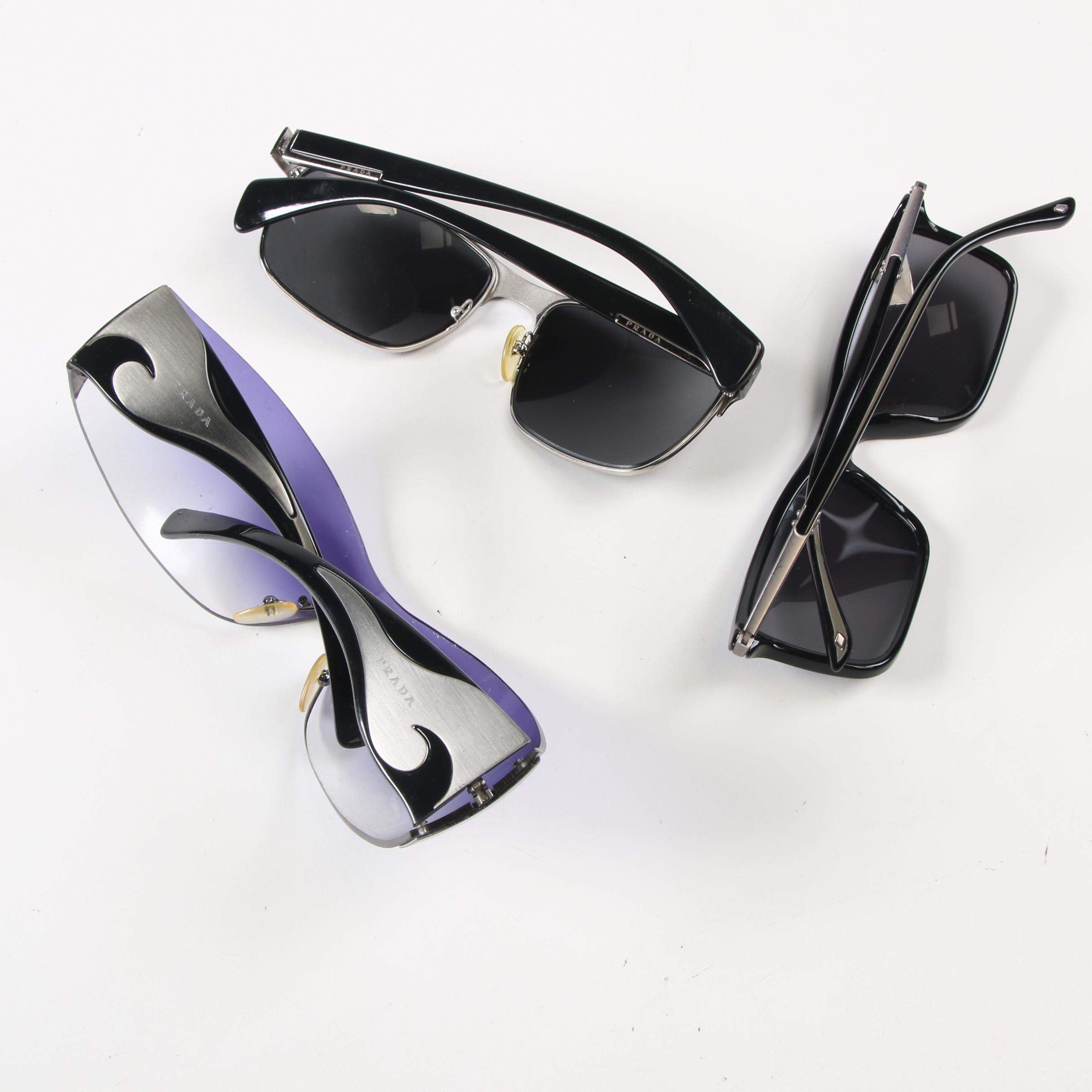 Prada SPR 58S, SPR 510 and Giorgio Armani AR8010 Sunglasses