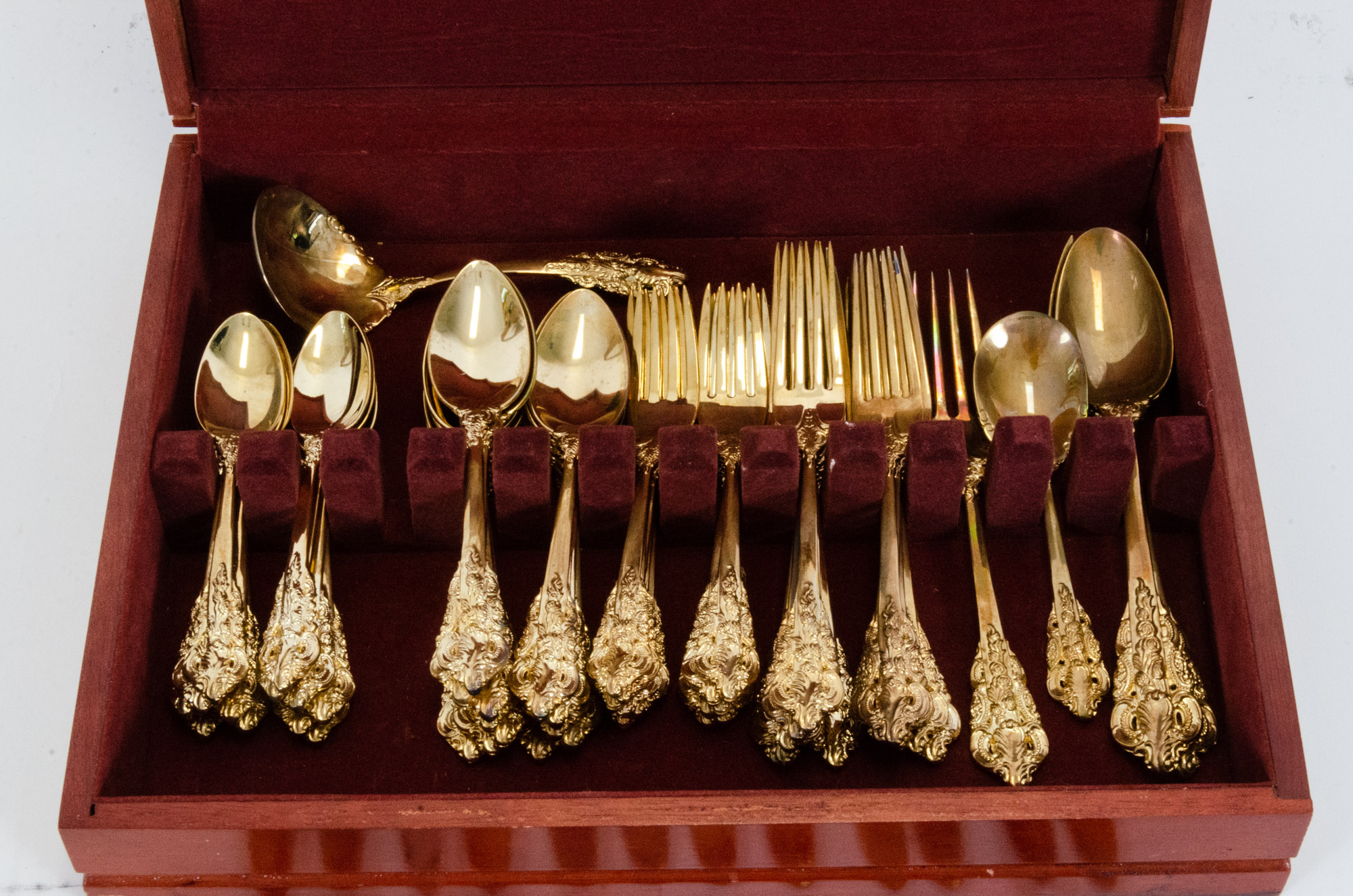 Godinger "Baroque" Gold-Plated Flatware Set