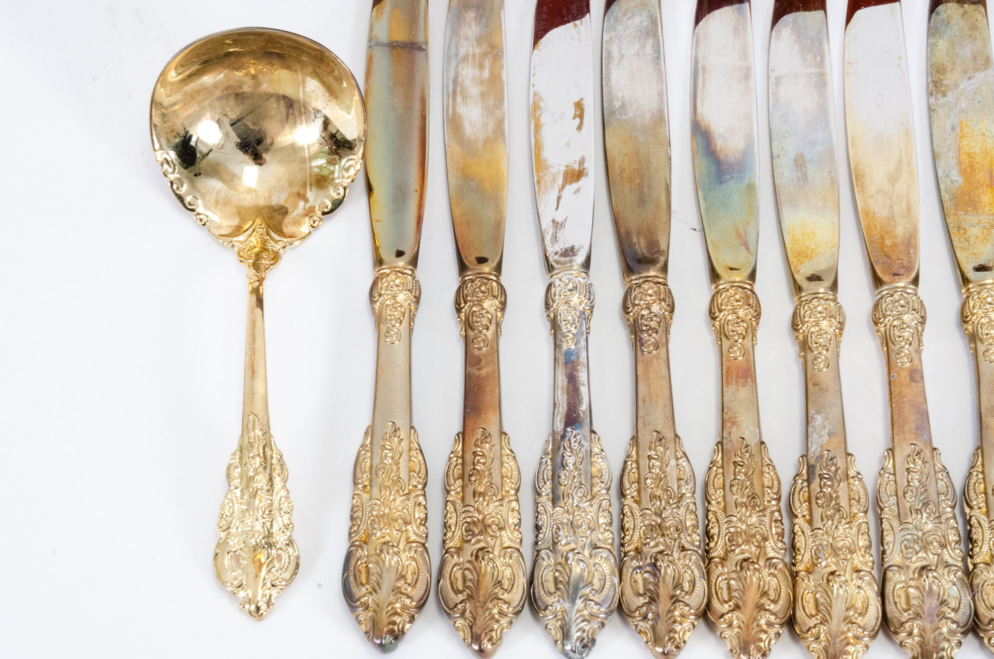 Godinger "Baroque" Gold-Plated Flatware Set