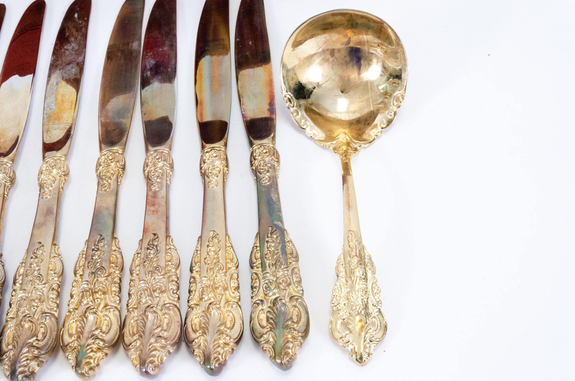 Godinger "Baroque" Gold-Plated Flatware Set