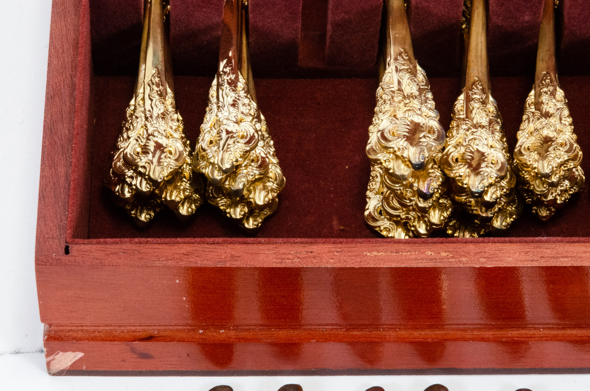 Godinger "Baroque" Gold-Plated Flatware Set